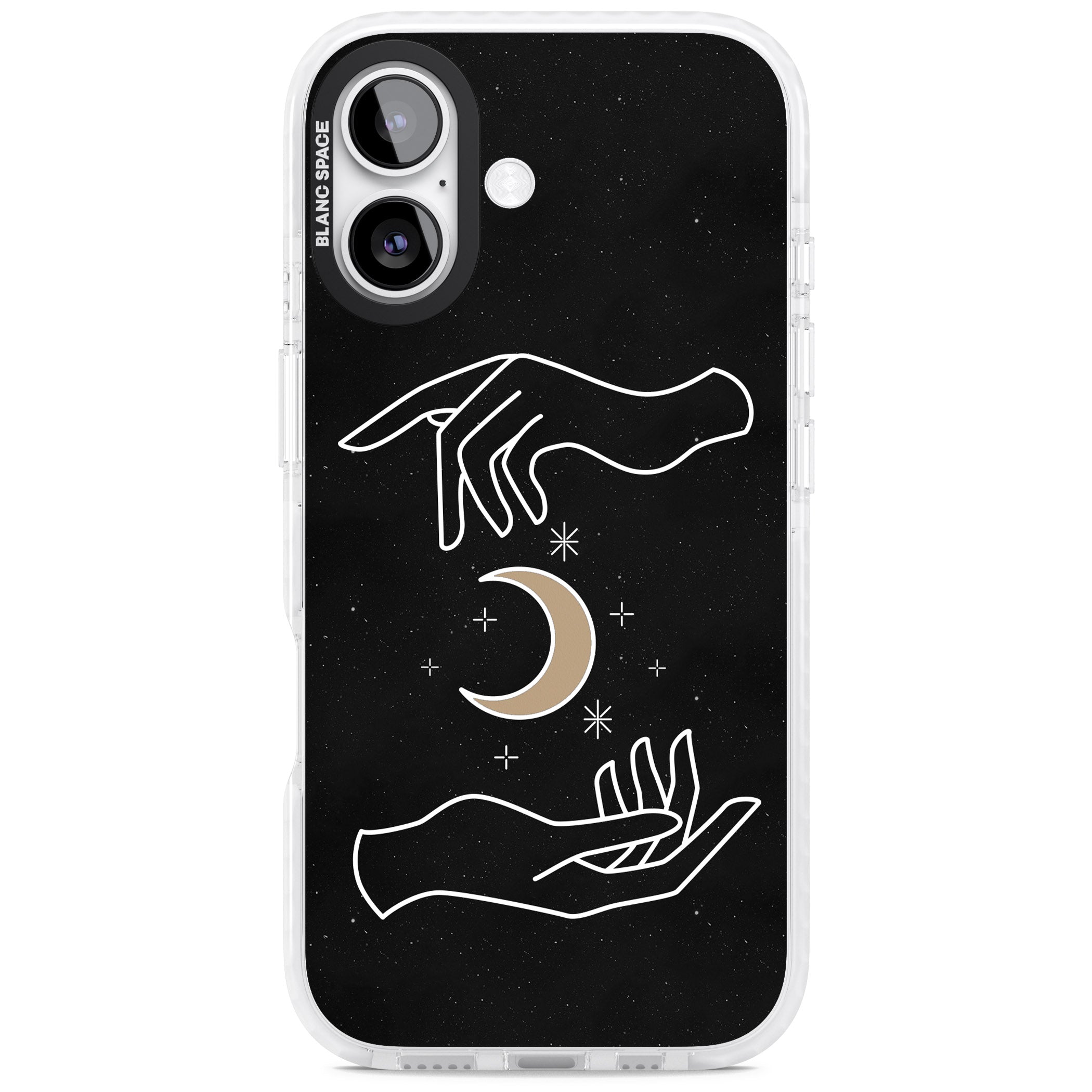 Cosmic Hands iPhone 17 Impact Pro Clear Phone Case