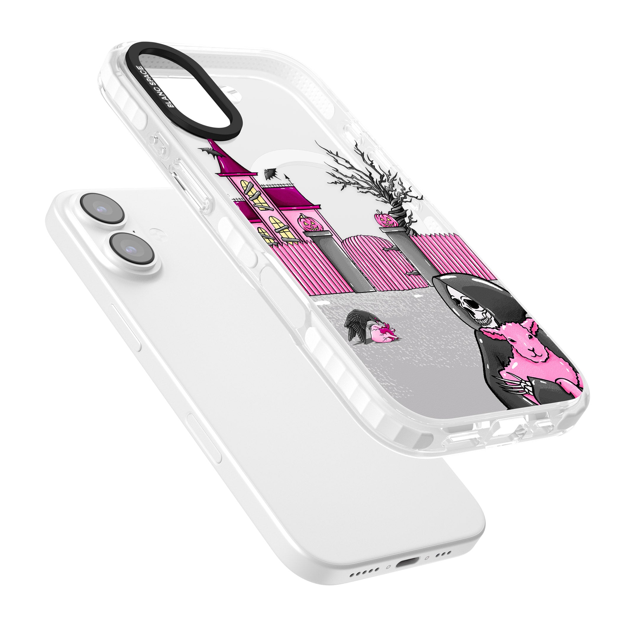 Left With My Heart iPhone 17 Impact Pro Clear Phone Case Colours