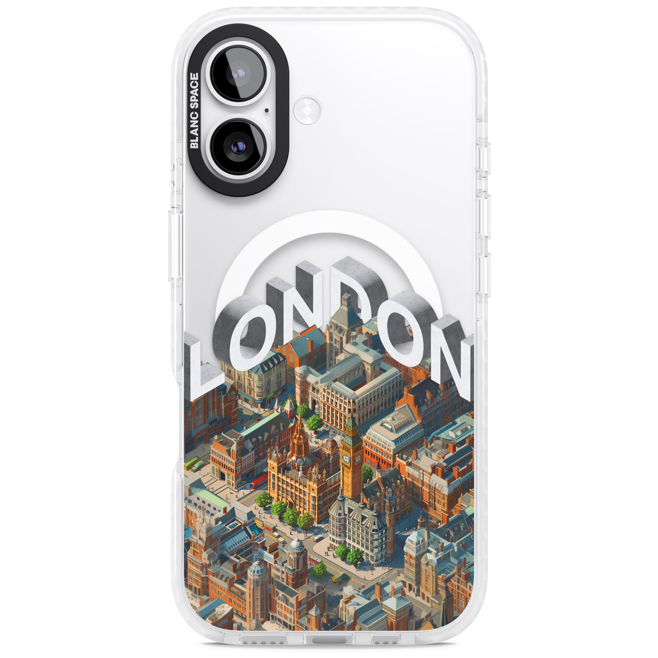 London iPhone 17 Impact Pro Clear Phone Case