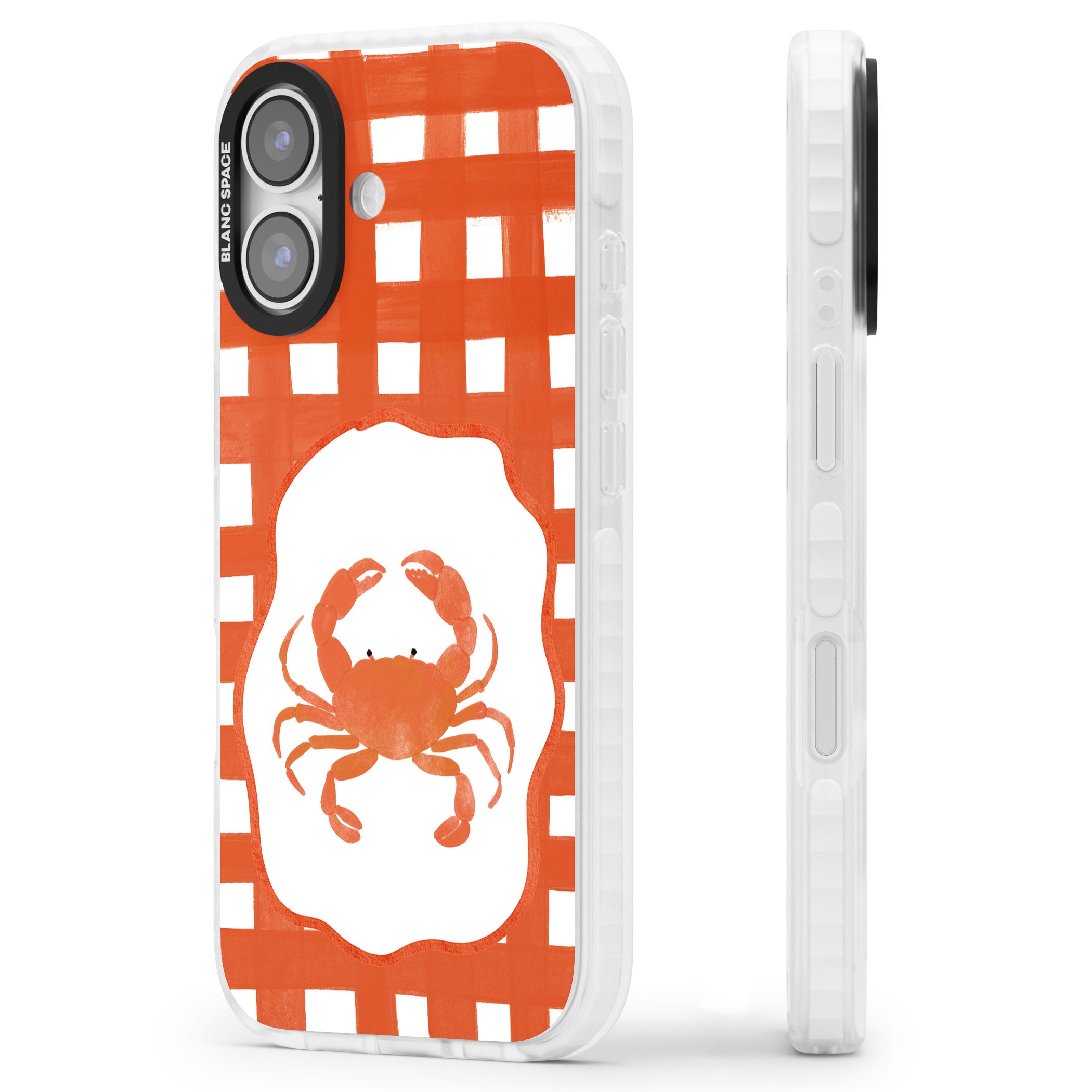 Red Lobster iPhone 17 Impact Pro Clear Phone Case Side Profile