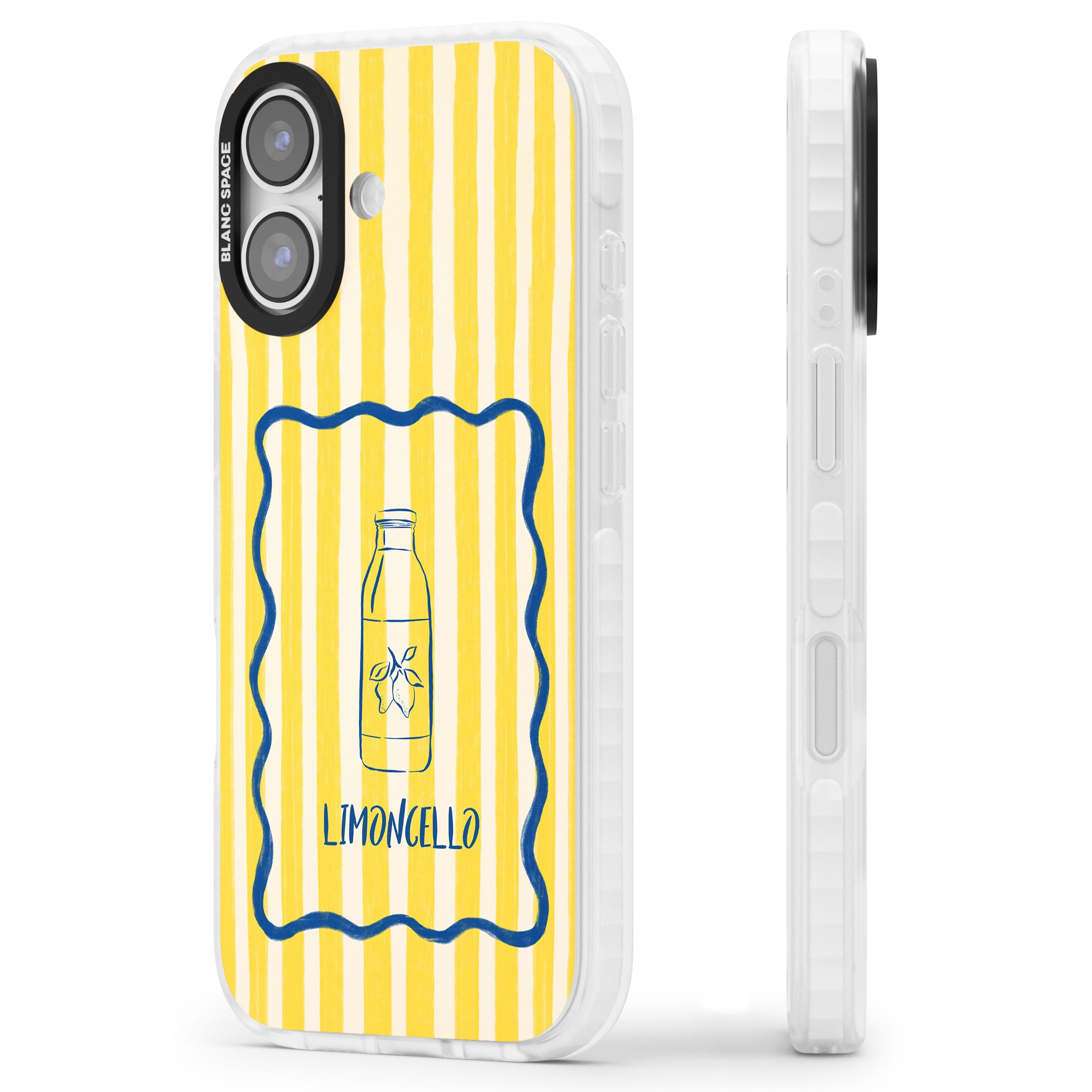 Limoncello iPhone 17 Impact Pro Clear Phone Case Side Profile