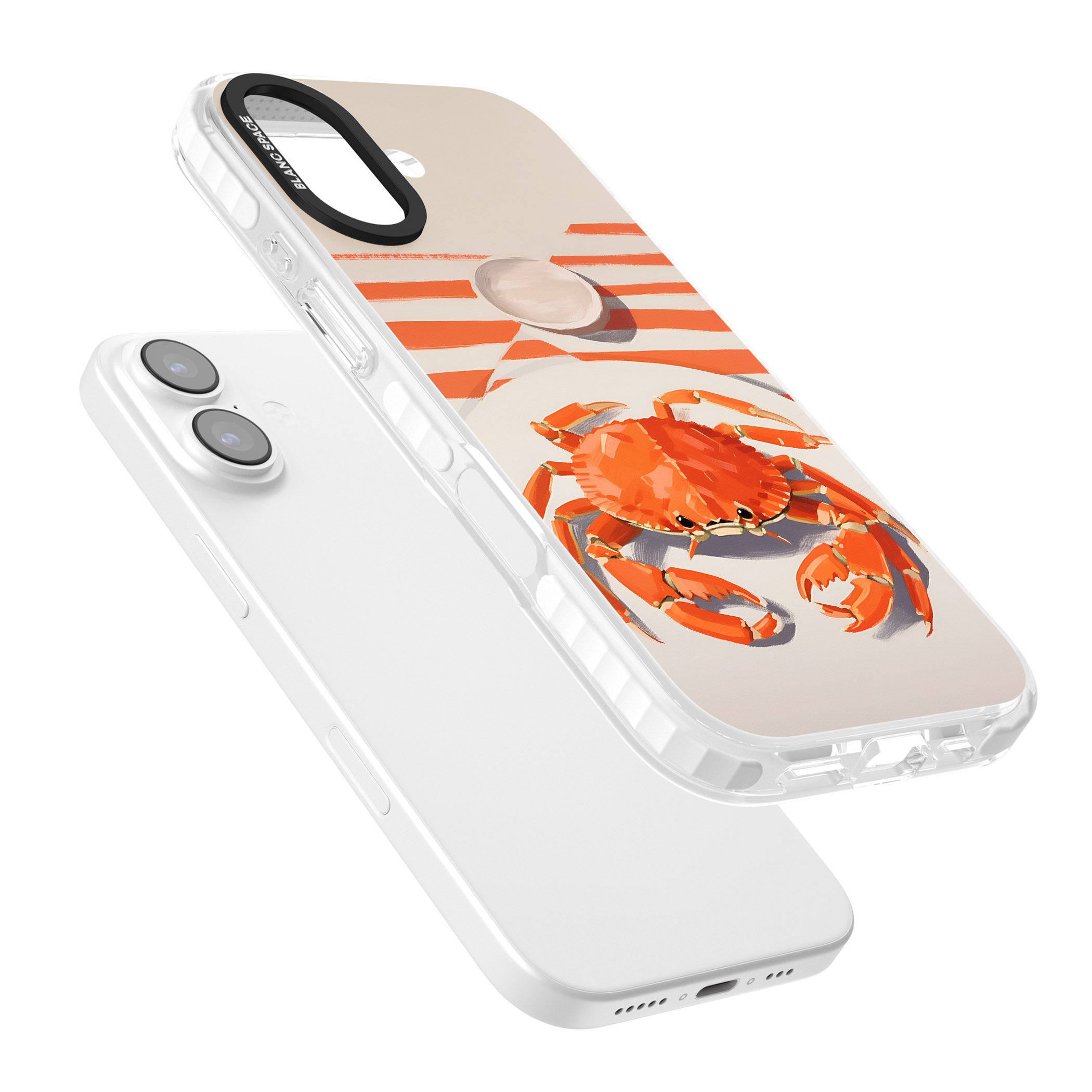 Beach Crab iPhone 17 Impact Pro Clear Phone Case Colours