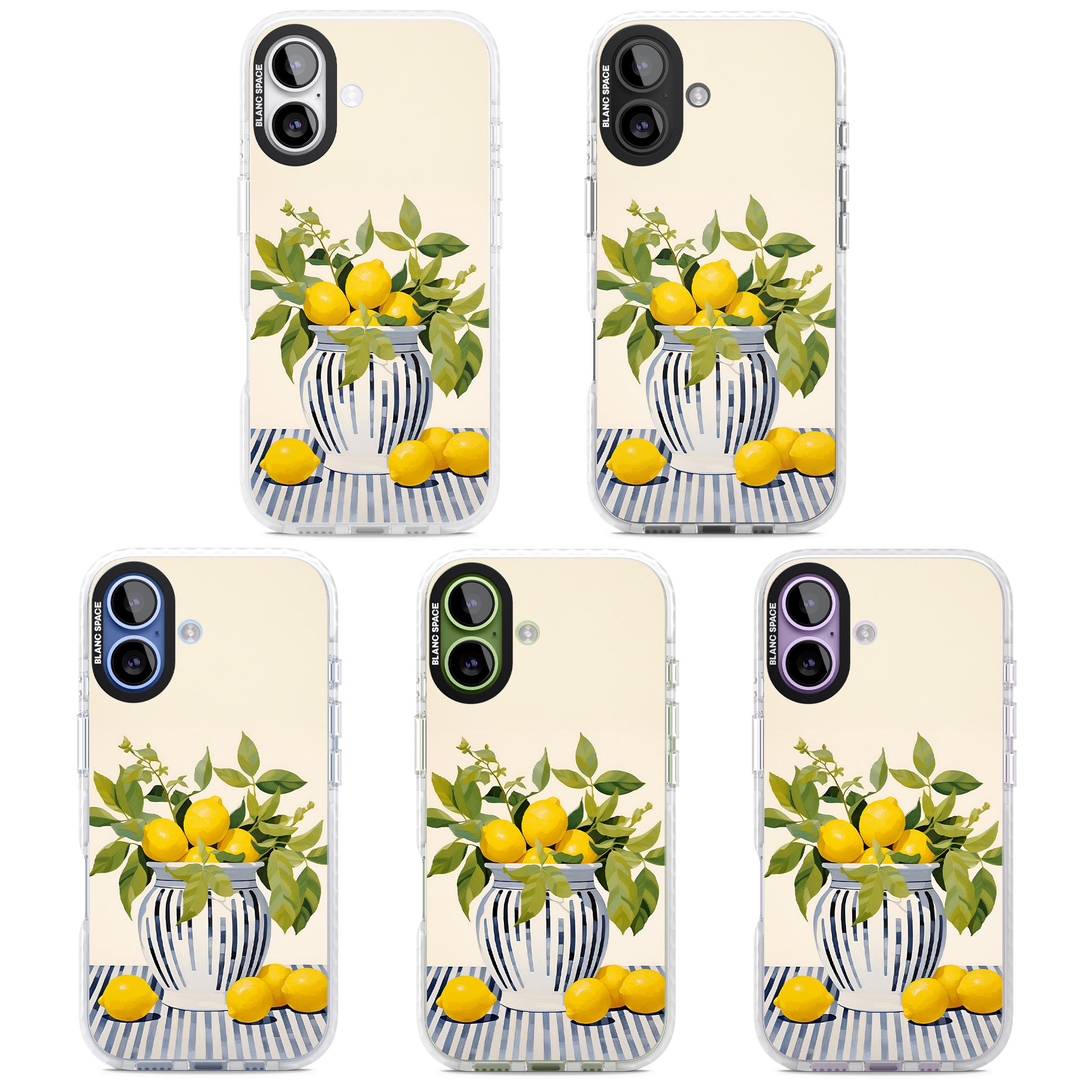 Lemon Plant Vase iPhone 17 Impact Pro Clear Phone Case APT Impact Protection