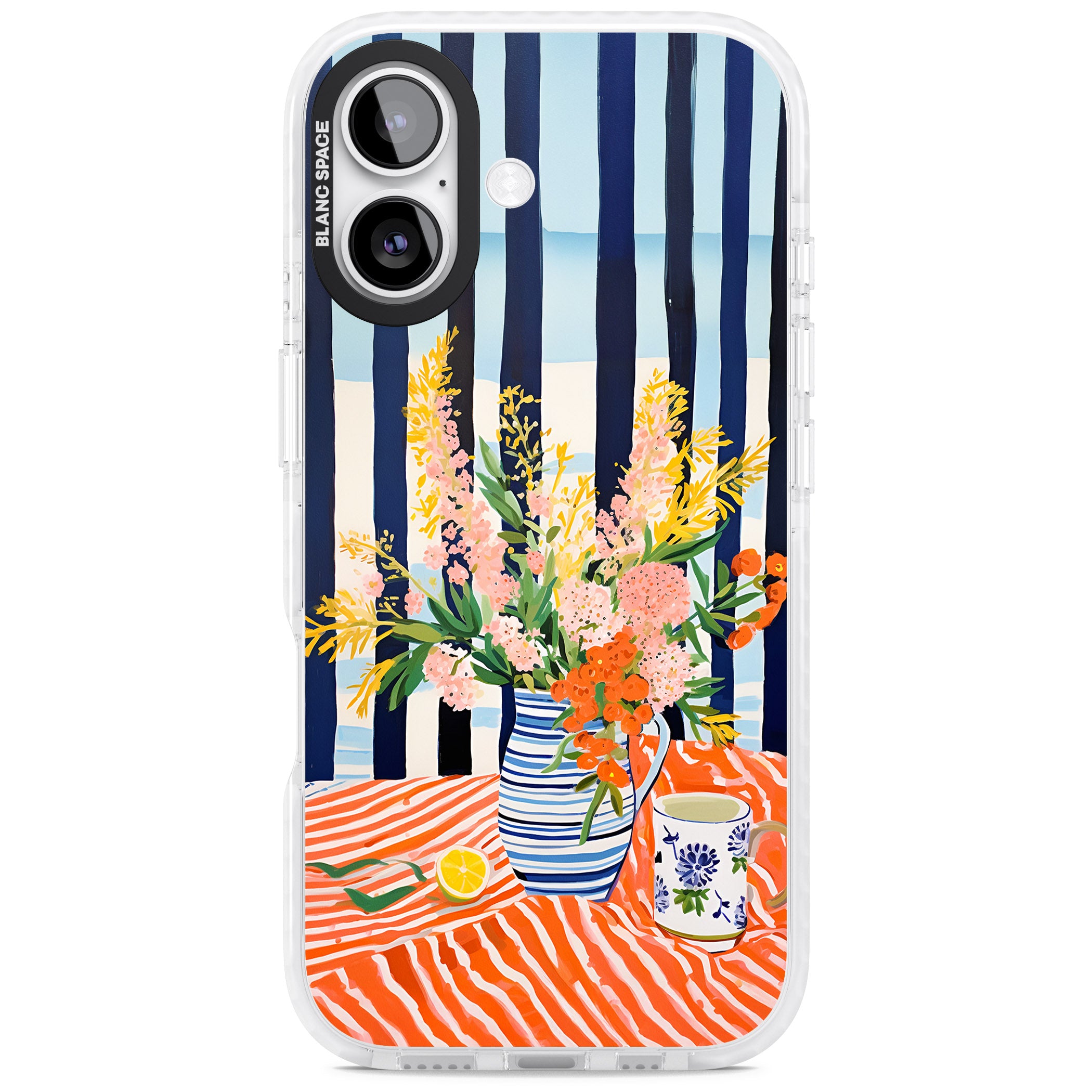 Seaside Flowers iPhone 17 Impact Pro Clear Phone Case