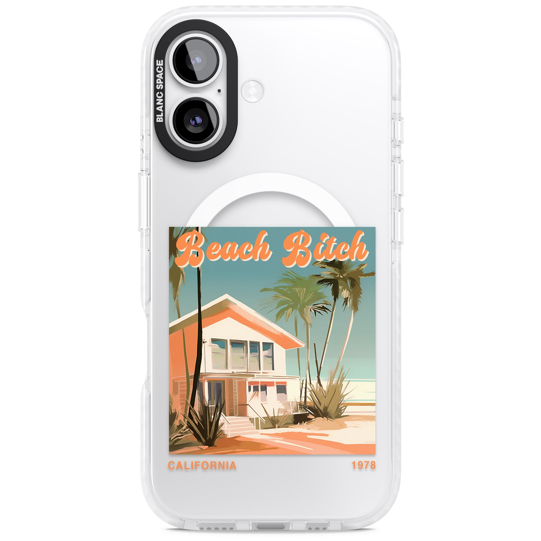 Beach B*tch iPhone 17 Impact Pro Clear Phone Case