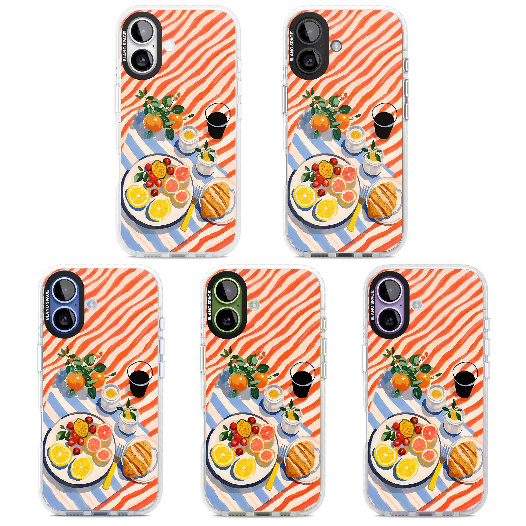 Citrus Picnic iPhone 17 Impact Pro Clear Phone Case APT Impact Protection