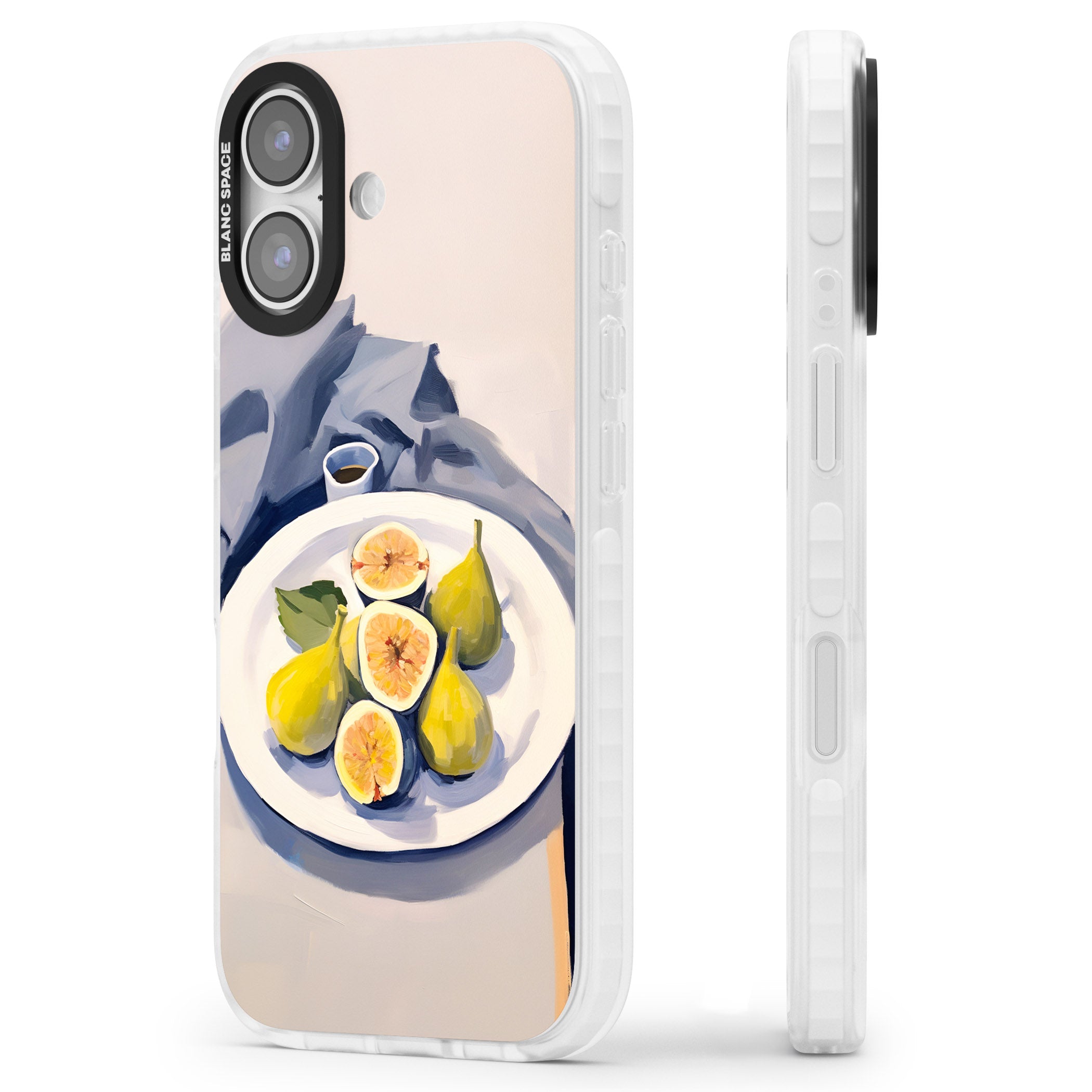 Plate of Pears iPhone 17 Impact Pro Clear Phone Case Side Profile