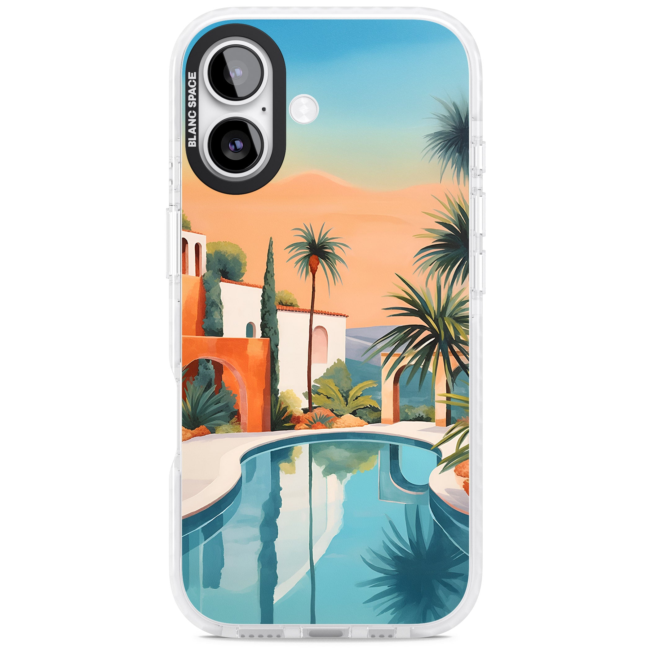 Villa Sunset iPhone 17 Impact Pro Clear Phone Case