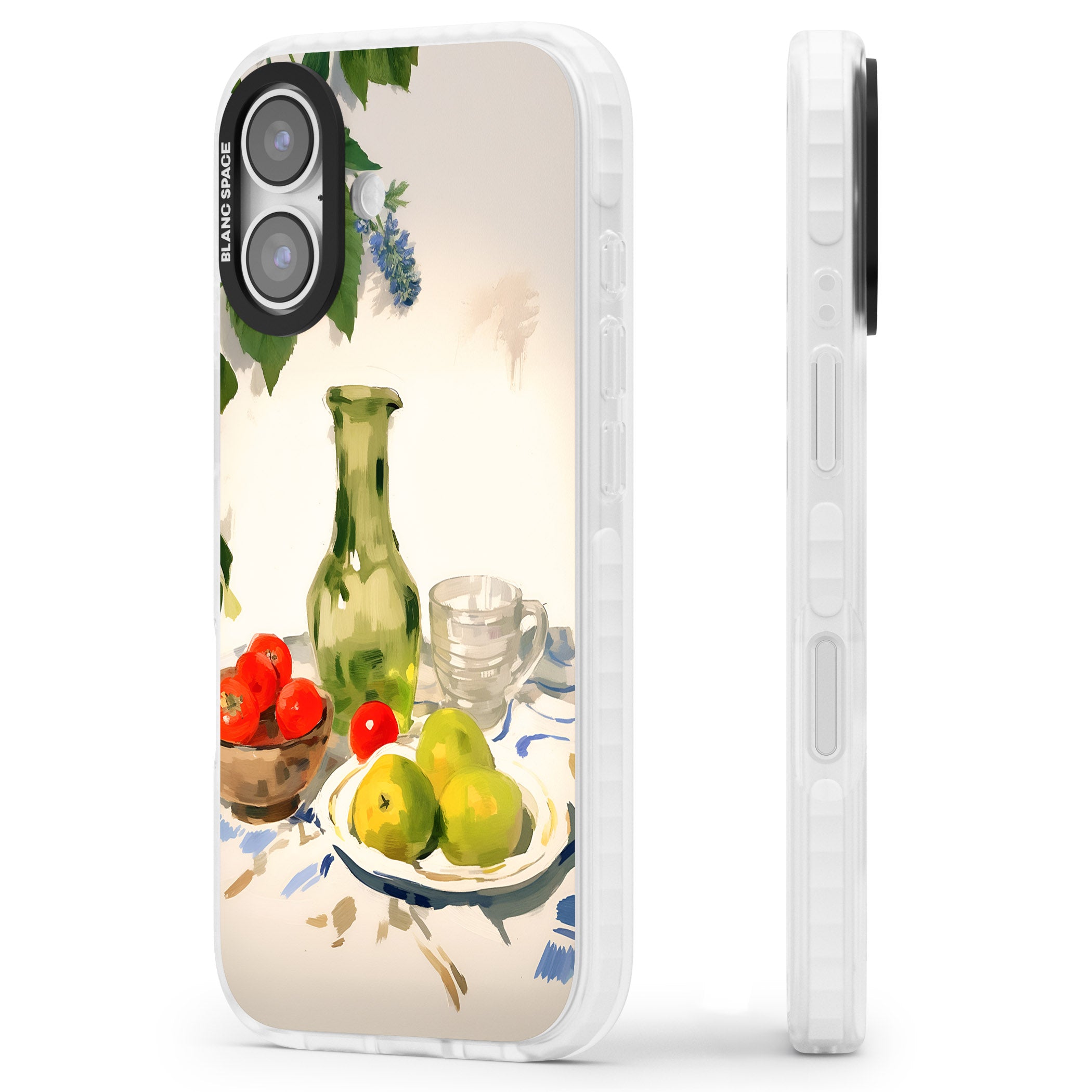 Green Carafe iPhone 17 Impact Pro Clear Phone Case Side Profile