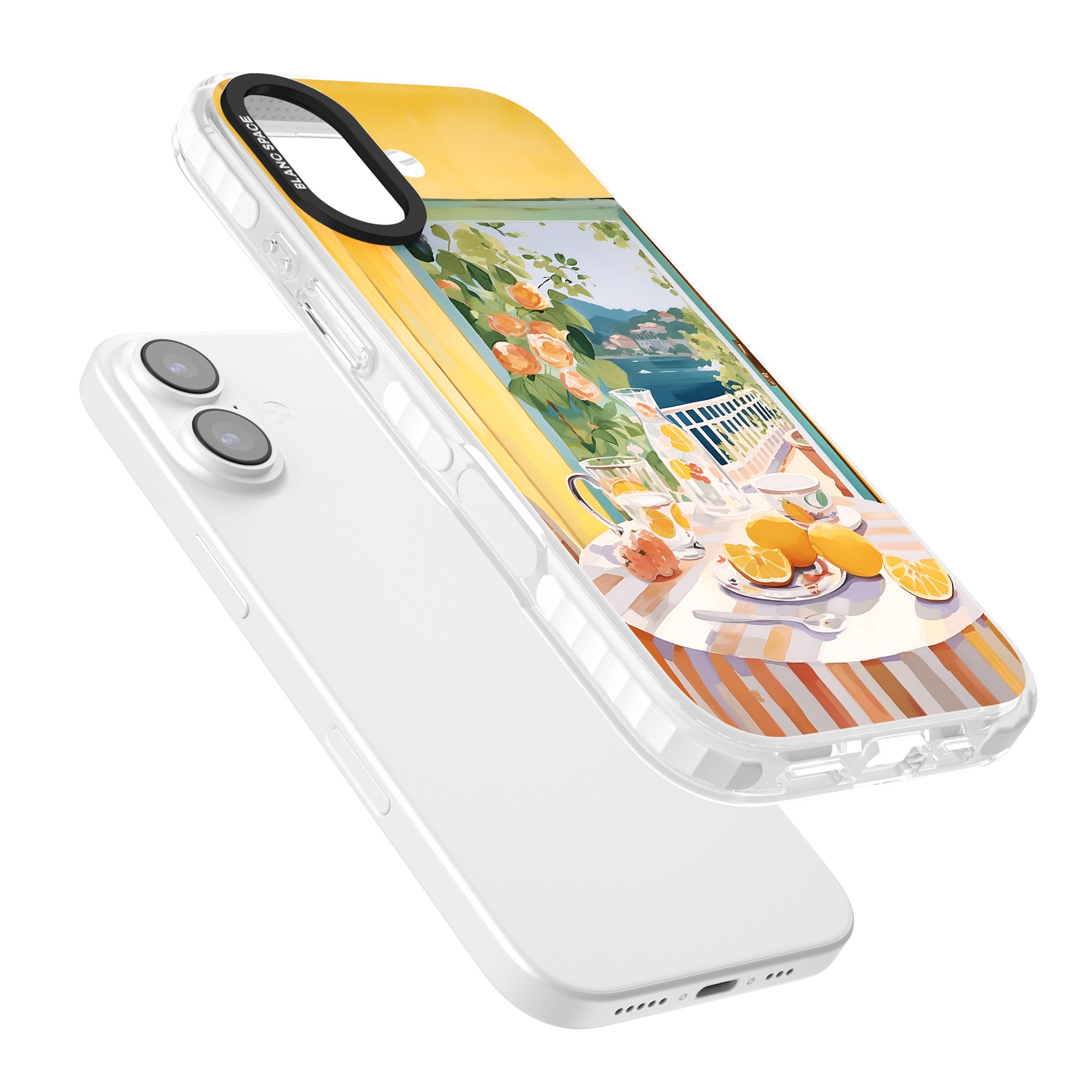 Amalfi Breakfast Balcony iPhone 17 Impact Pro Clear Phone Case Colours