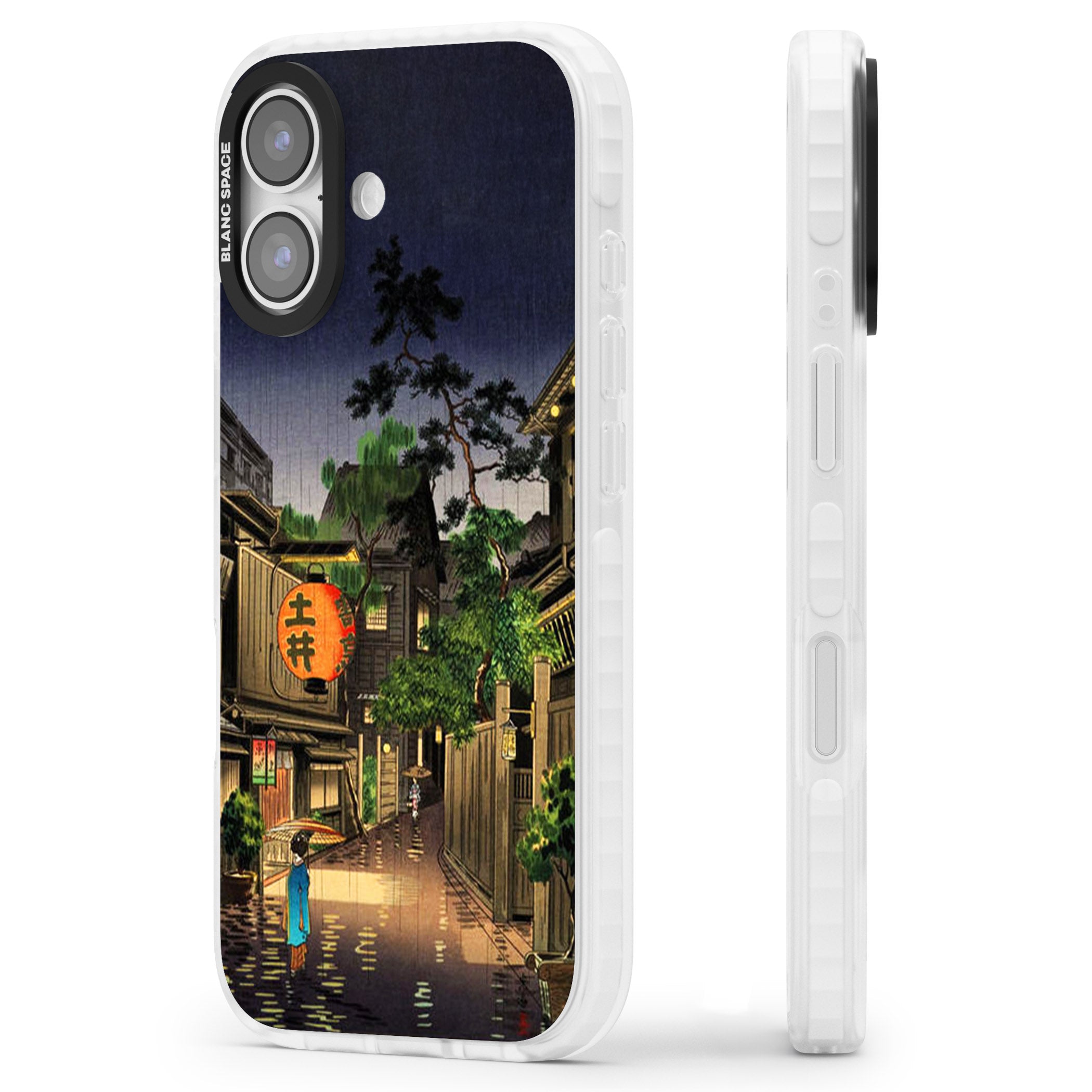 Evening In Ushigome iPhone 17 Impact Pro Clear Phone Case Side Profile