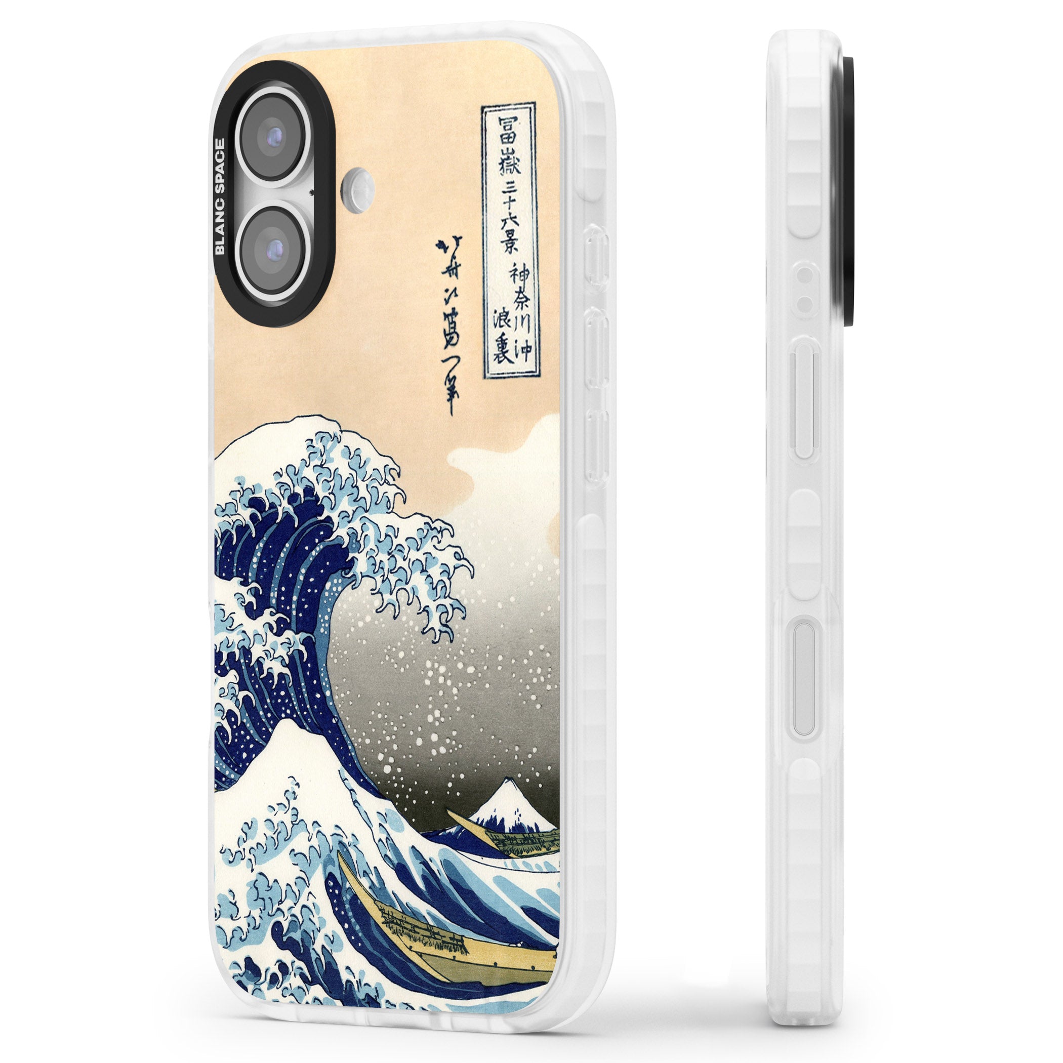 Great Wave iPhone 17 Impact Pro Clear Phone Case Side Profile