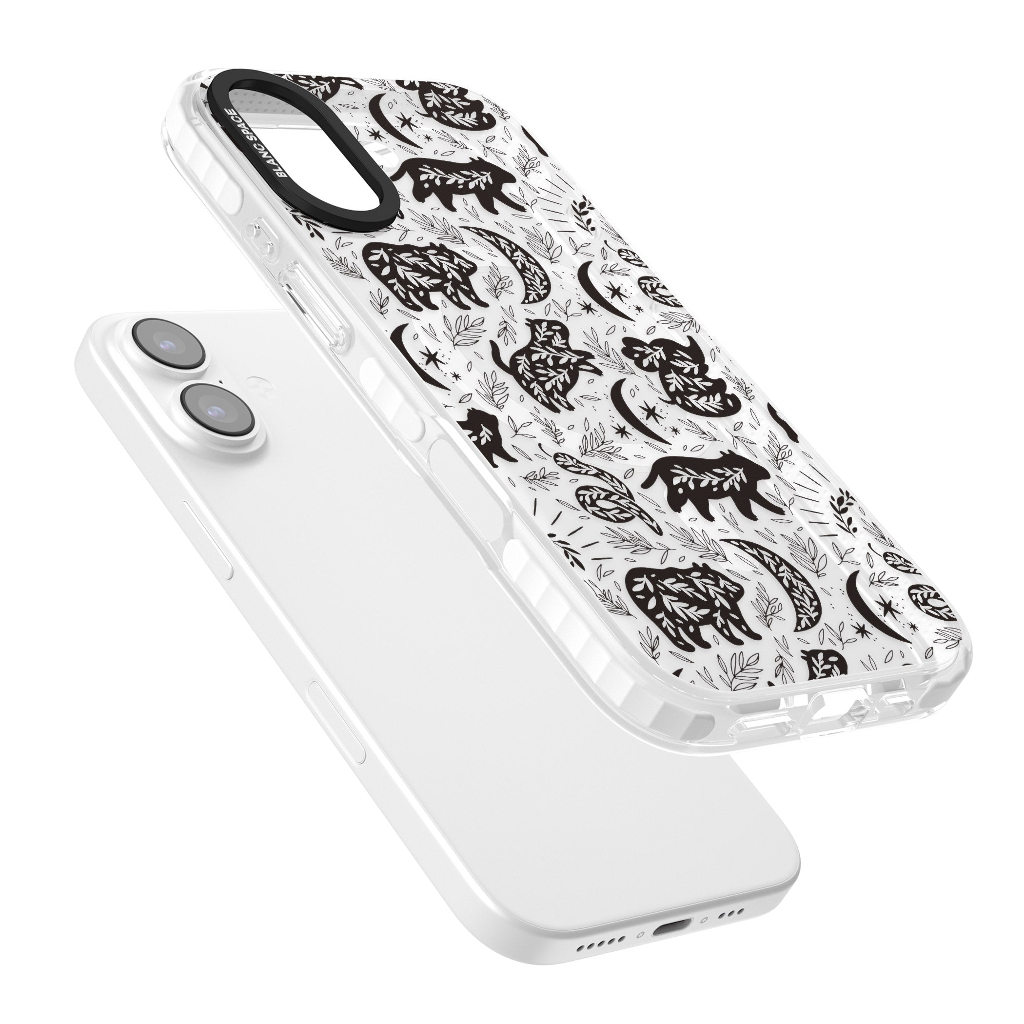 Midnight Forest Animals iPhone 17 Impact Pro Clear Phone Case Colours