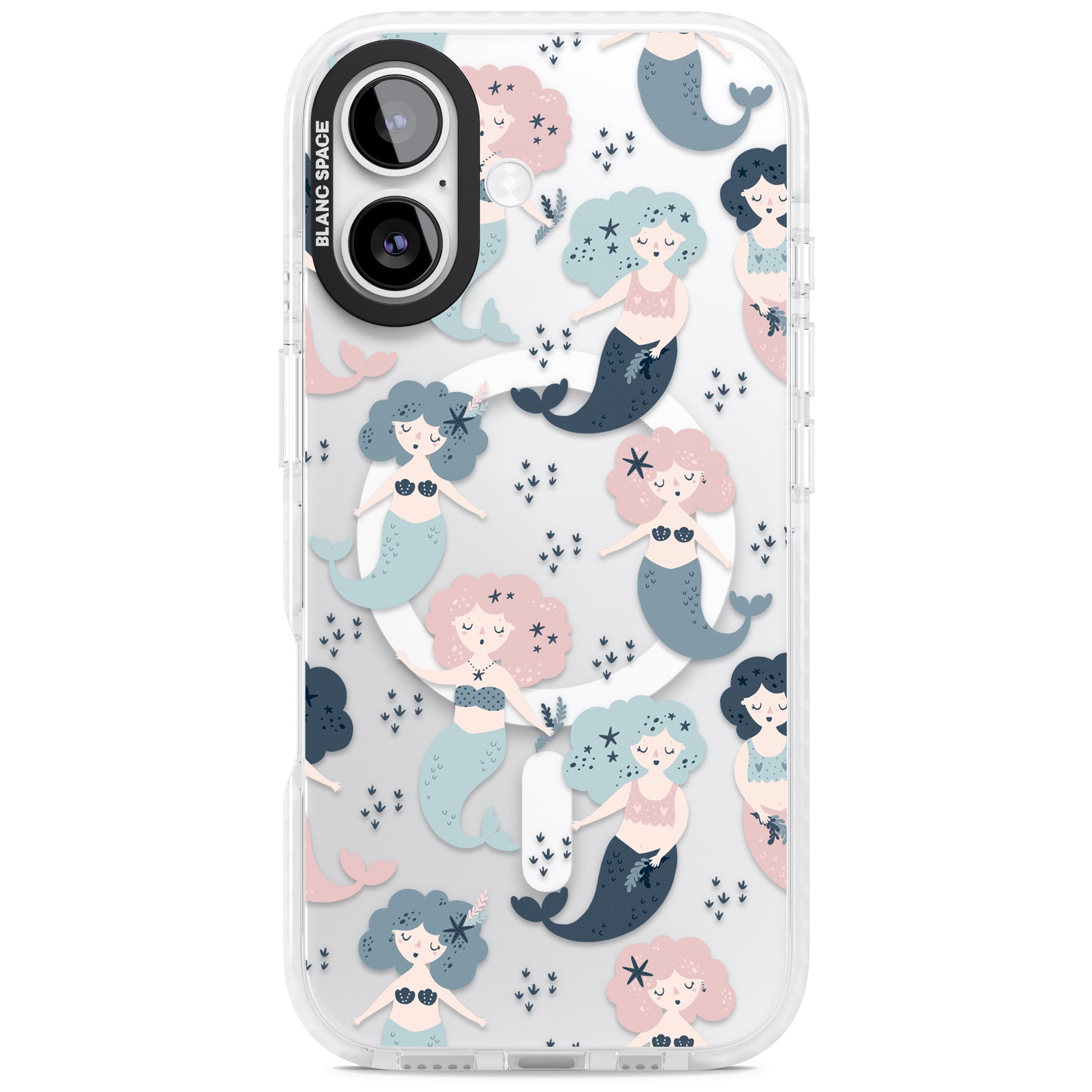 Pastel Mermaids iPhone 17 Impact Pro Clear Phone Case
