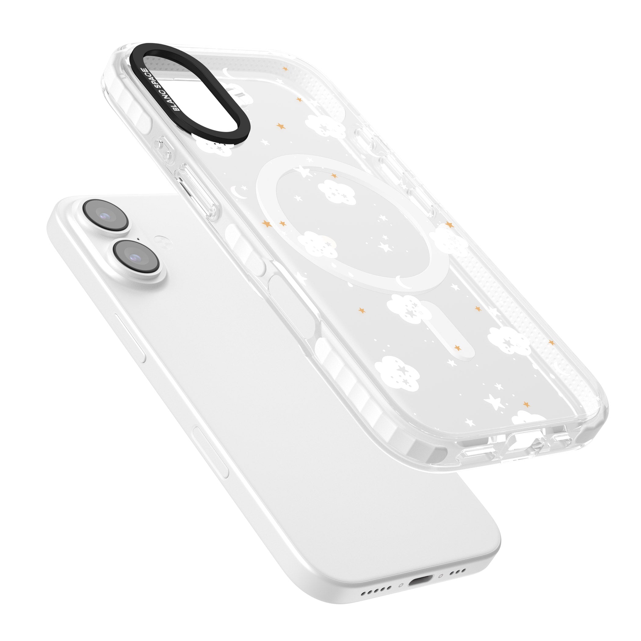 Starry Night Cloud iPhone 17 Impact Pro Clear Phone Case Colours