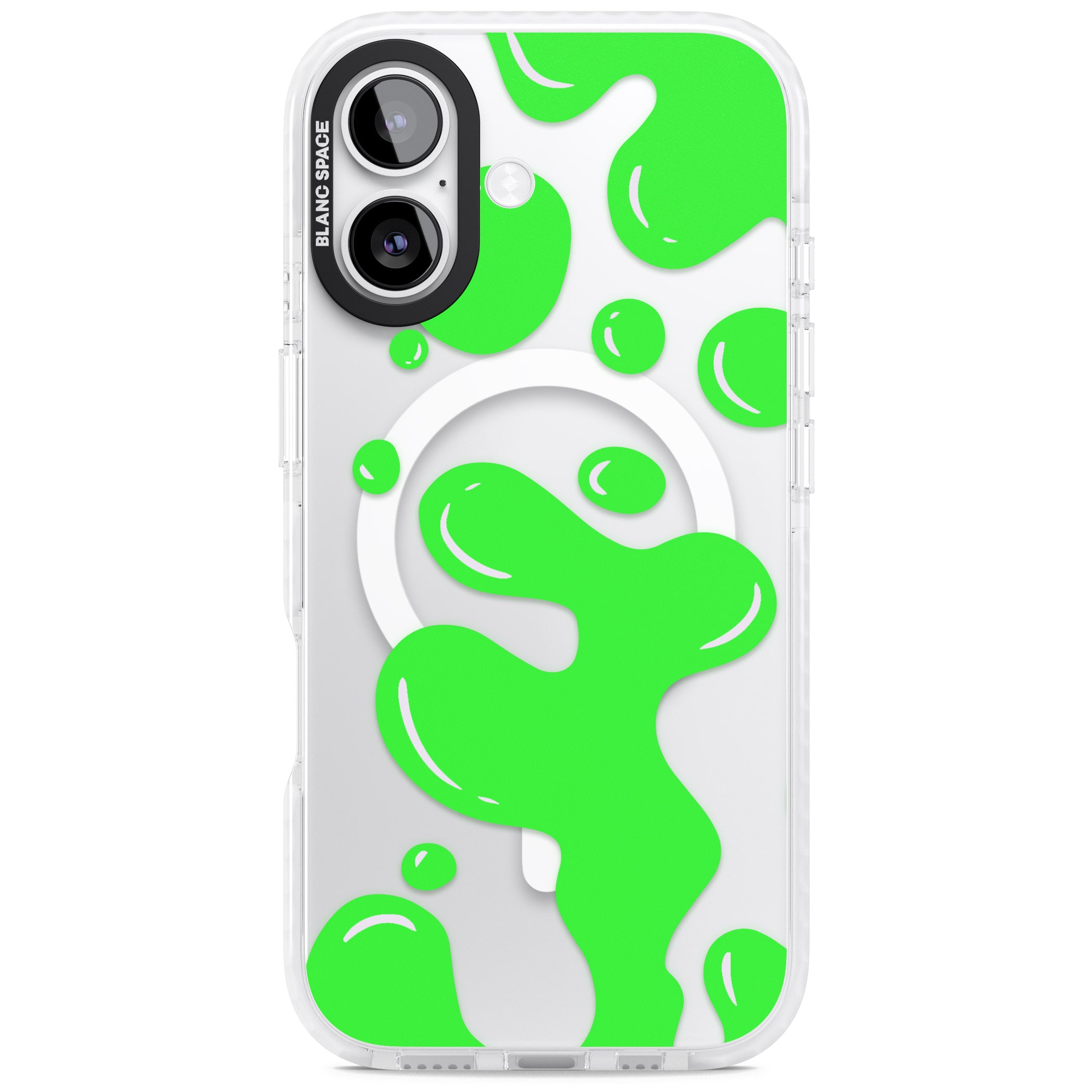 Green Lava Lamp iPhone 17 Impact Pro Clear Phone Case