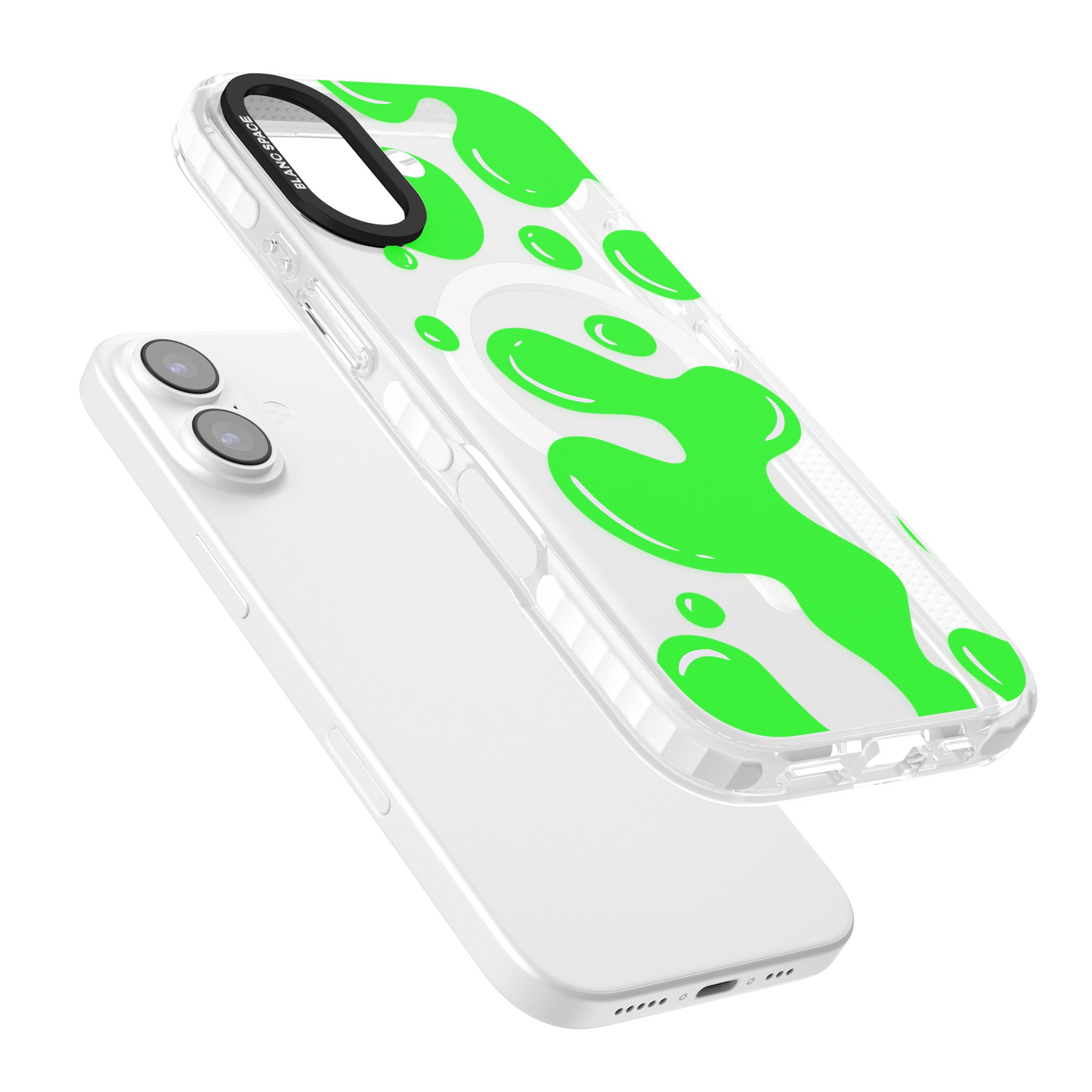 Green Lava Lamp iPhone 17 Impact Pro Clear Phone Case Colours