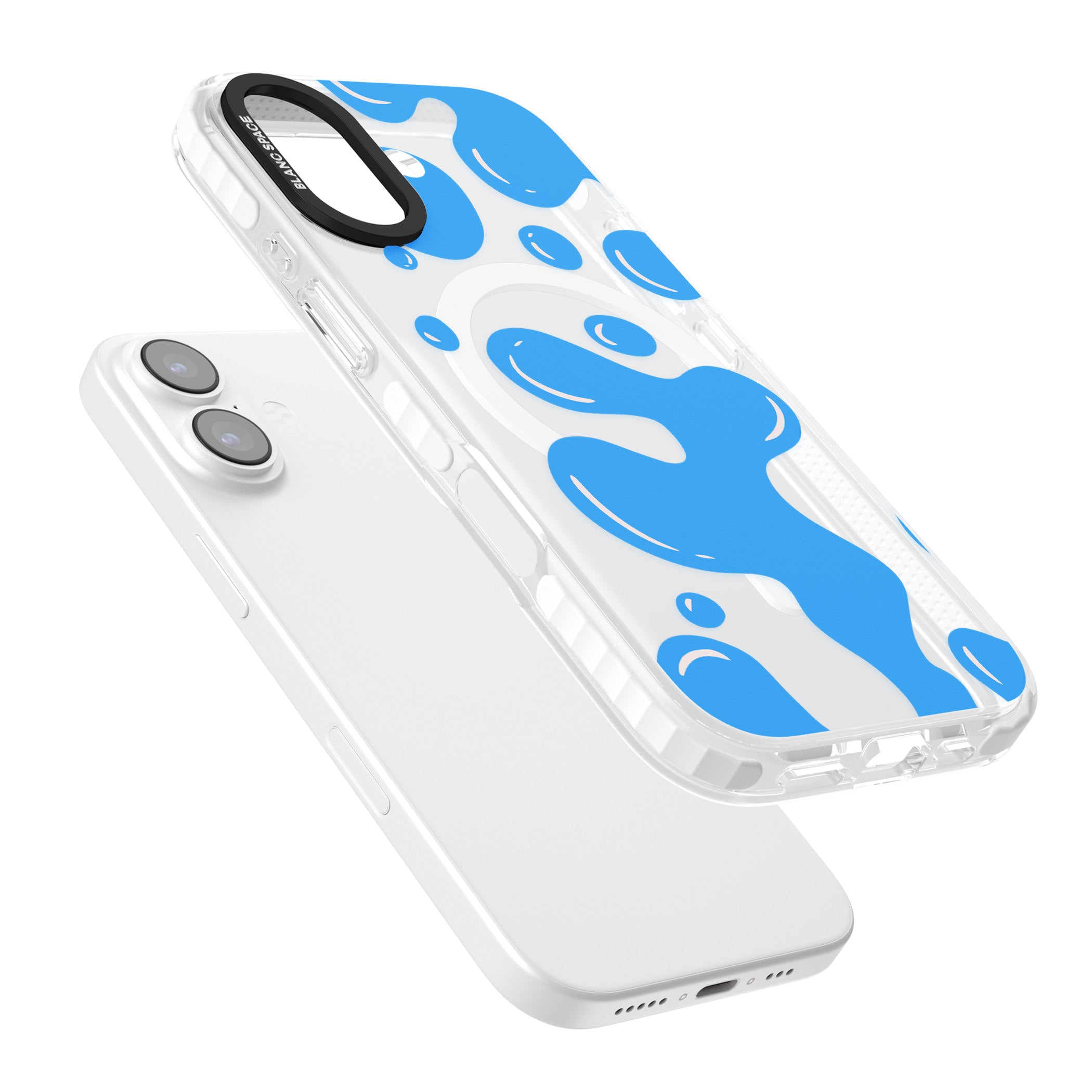 Blue Lava Lamp iPhone 17 Impact Pro Clear Phone Case Colours