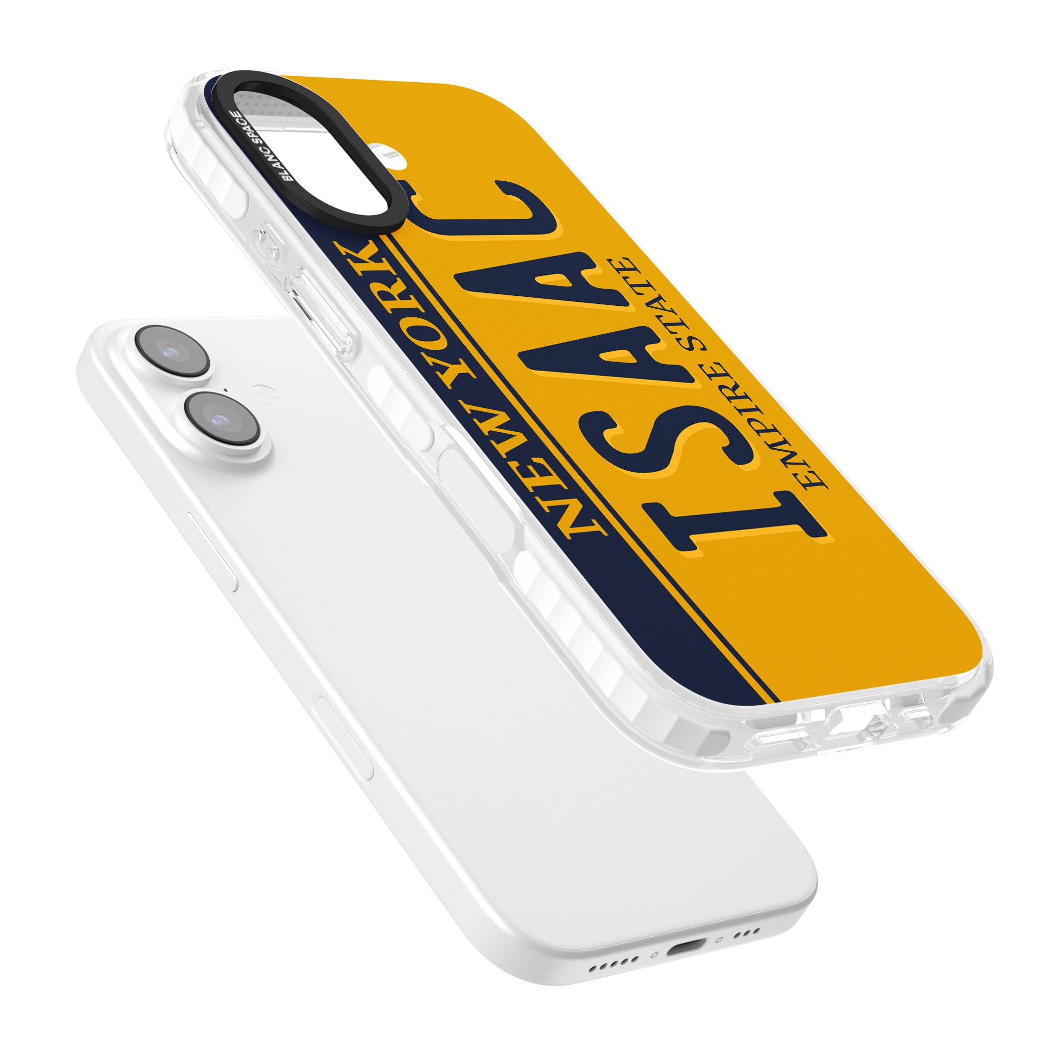 Personalised New York License Plate iPhone 17 Impact Pro Clear Phone Case Colours