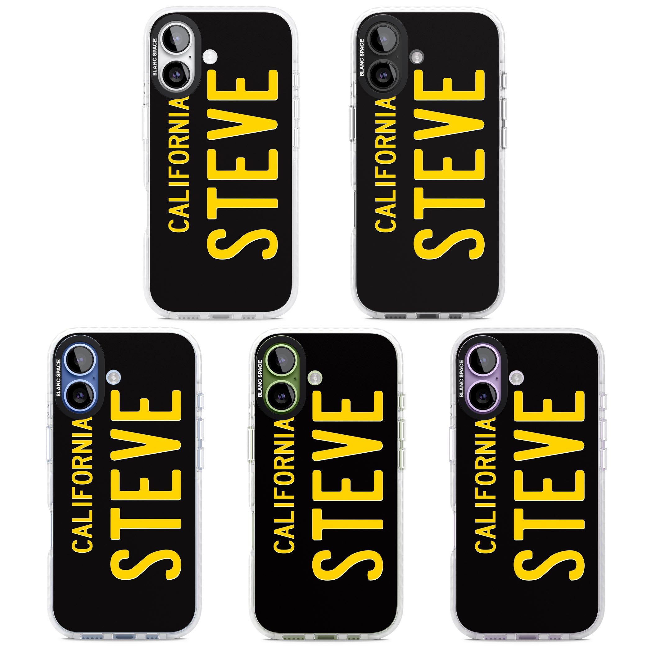 Personalised Vintage California License Plate iPhone 17 Impact Pro Clear Phone Case APT Impact Protection