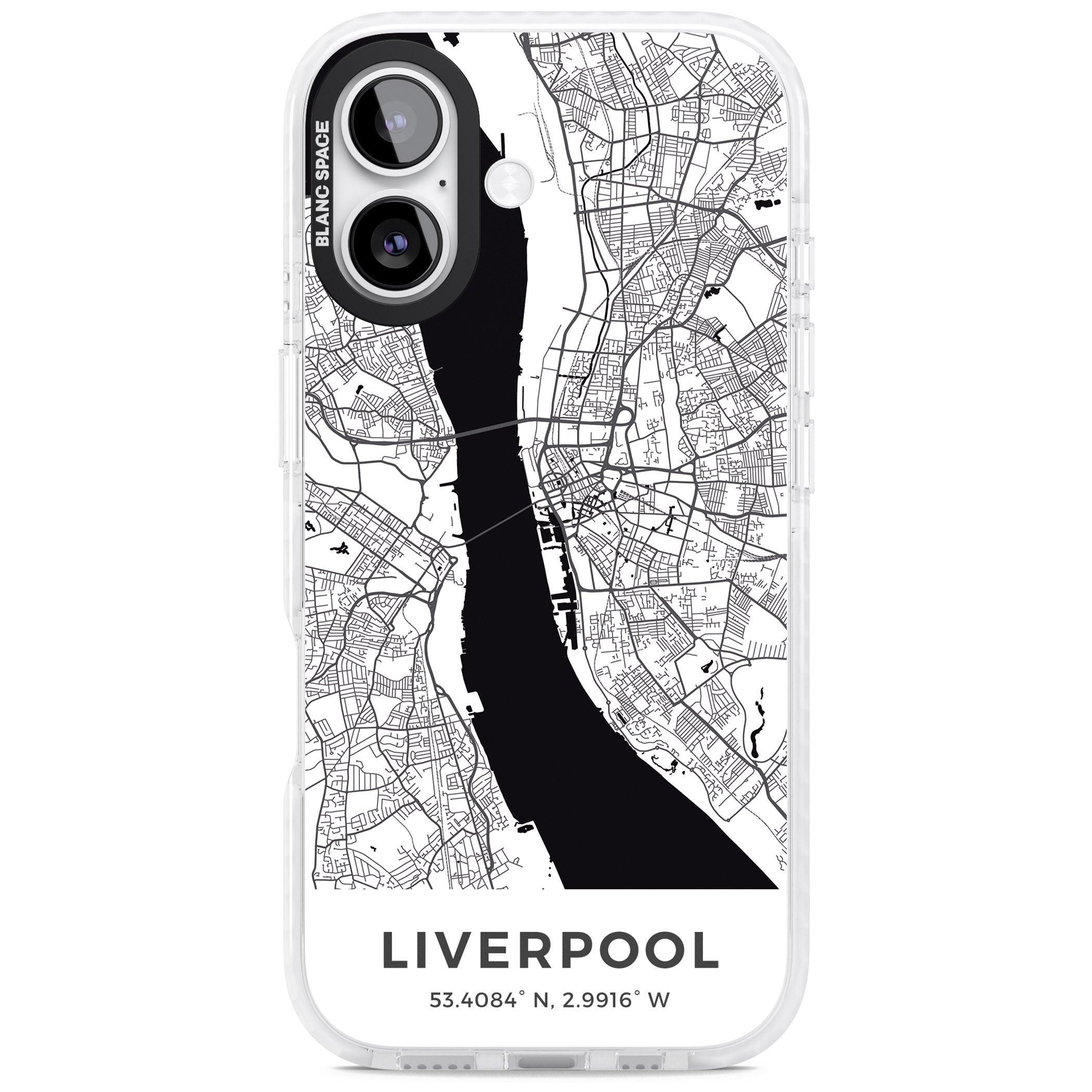 Liverpool Map iPhone 17 Impact Pro Clear Phone Case