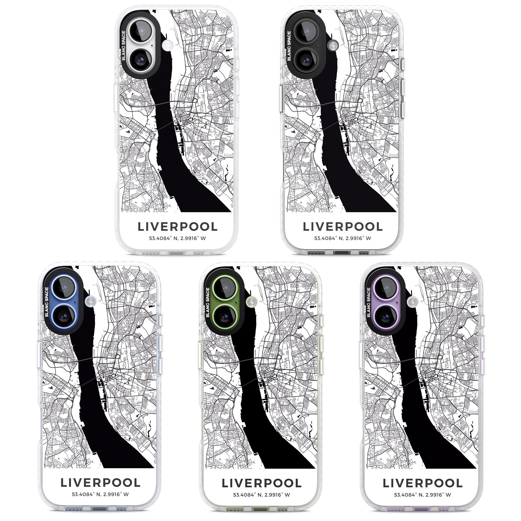 Liverpool Map iPhone 17 Impact Pro Clear Phone Case APT Impact Protection