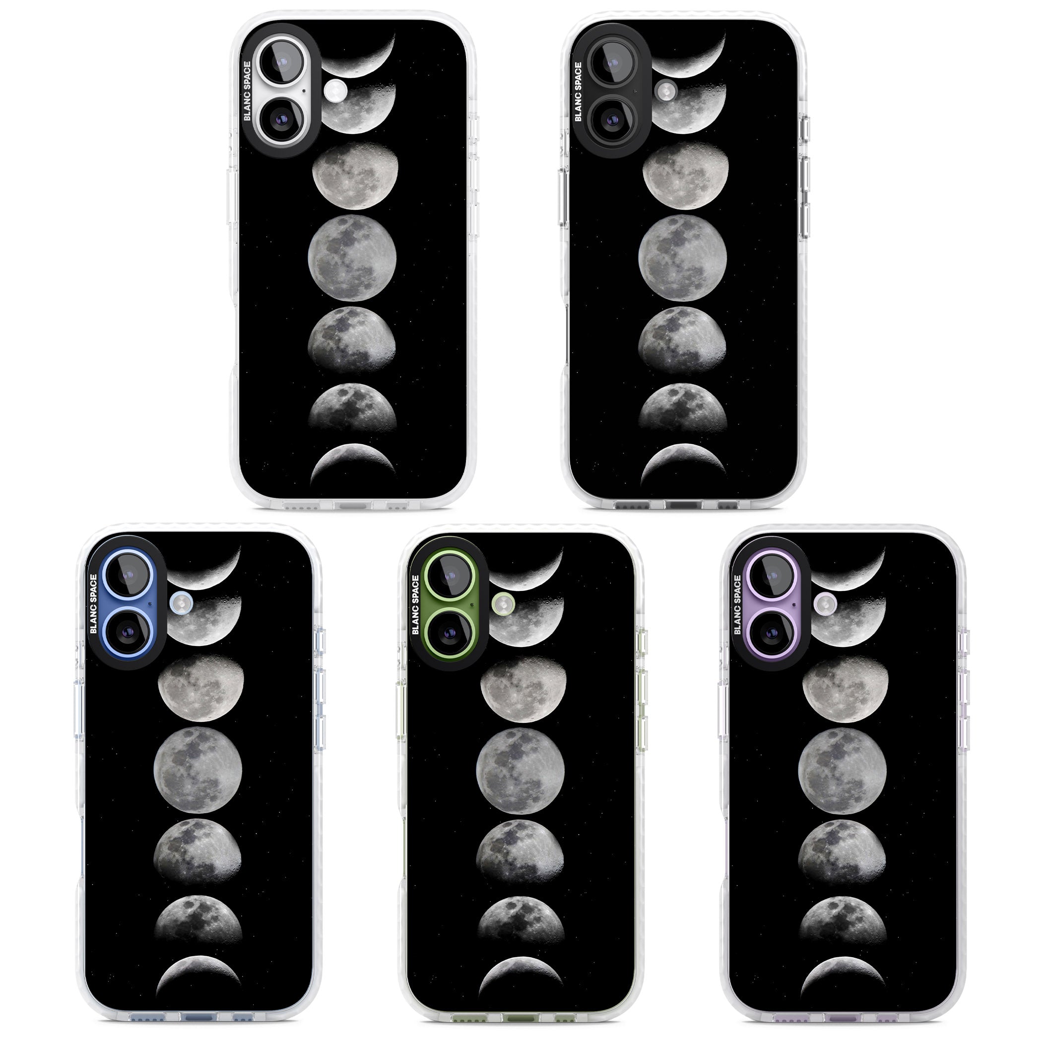 Phases Of The Moon iPhone 17 Impact Pro Clear Phone Case APT Impact Protection