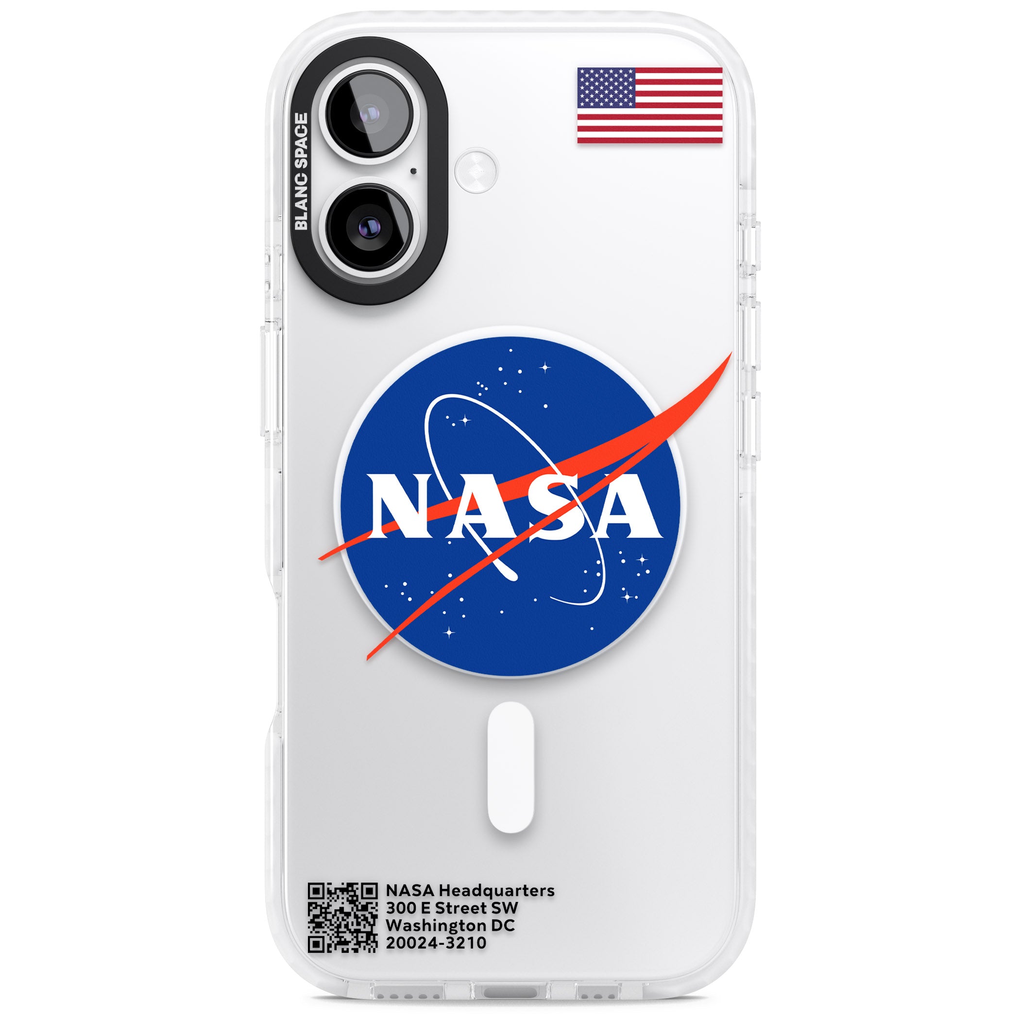 Nasa Meatball iPhone 17 Impact Pro Clear Phone Case