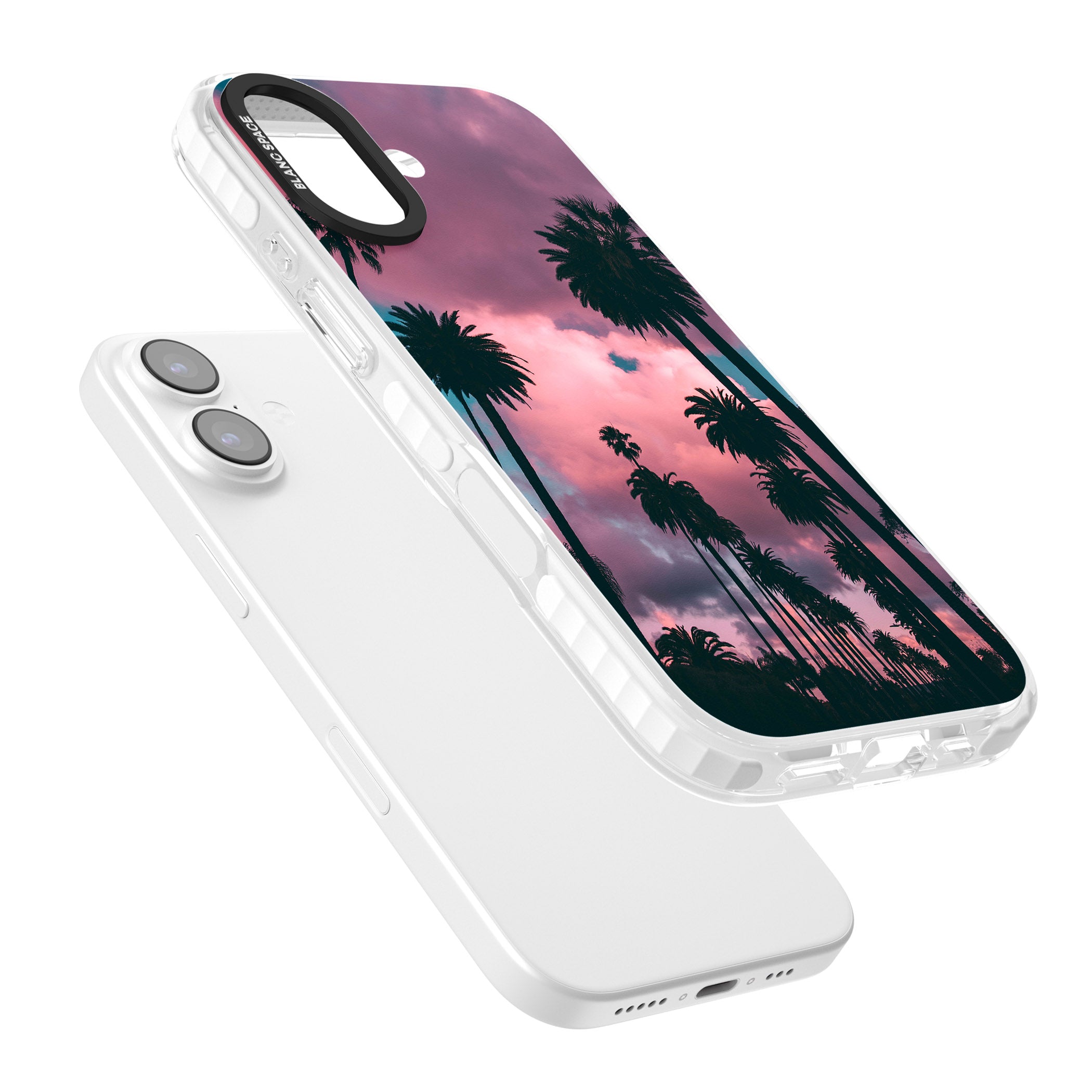 Sunset Palms iPhone 17 Impact Pro Clear Phone Case Colours