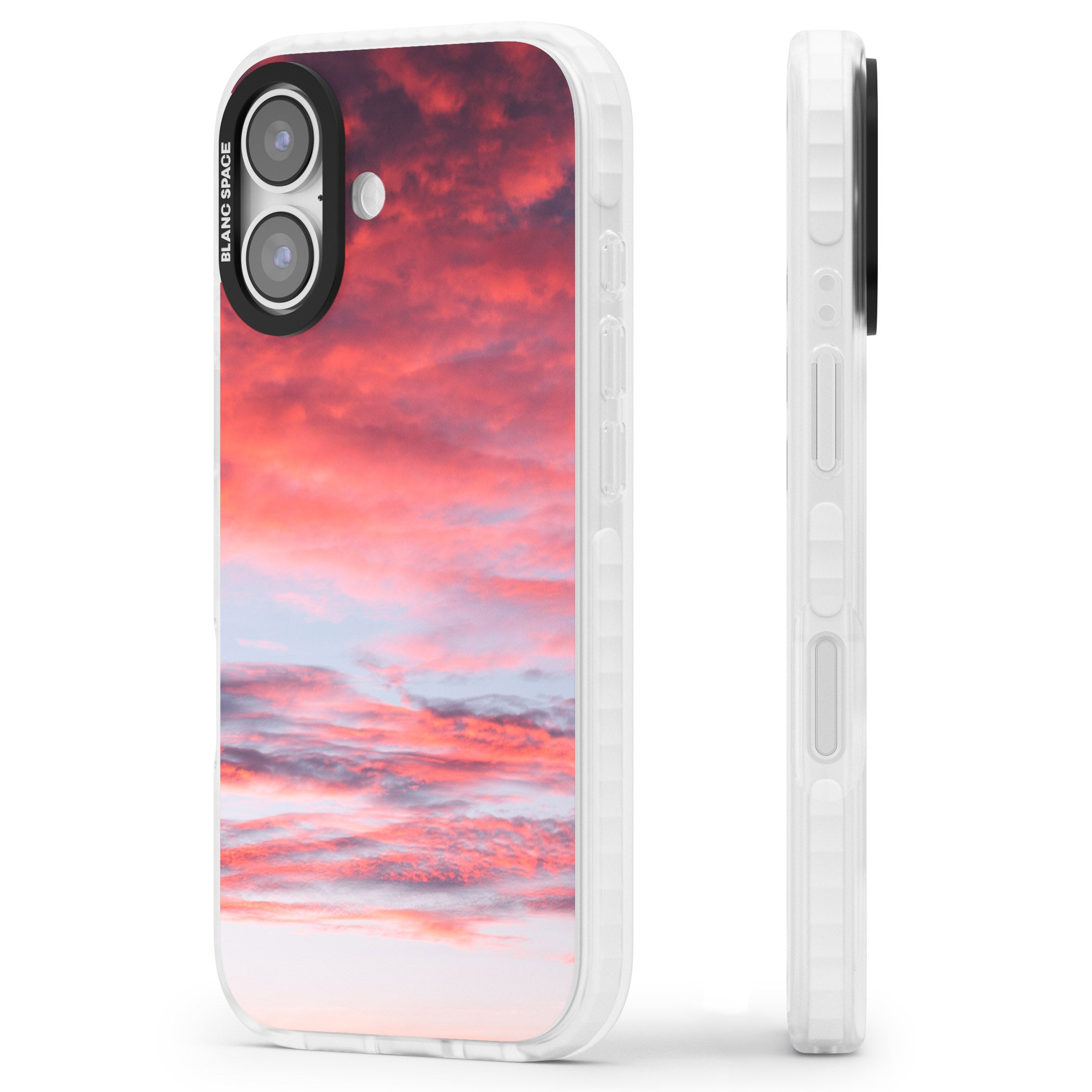 Sunset Skies iPhone 17 Impact Pro Clear Phone Case Side Profile