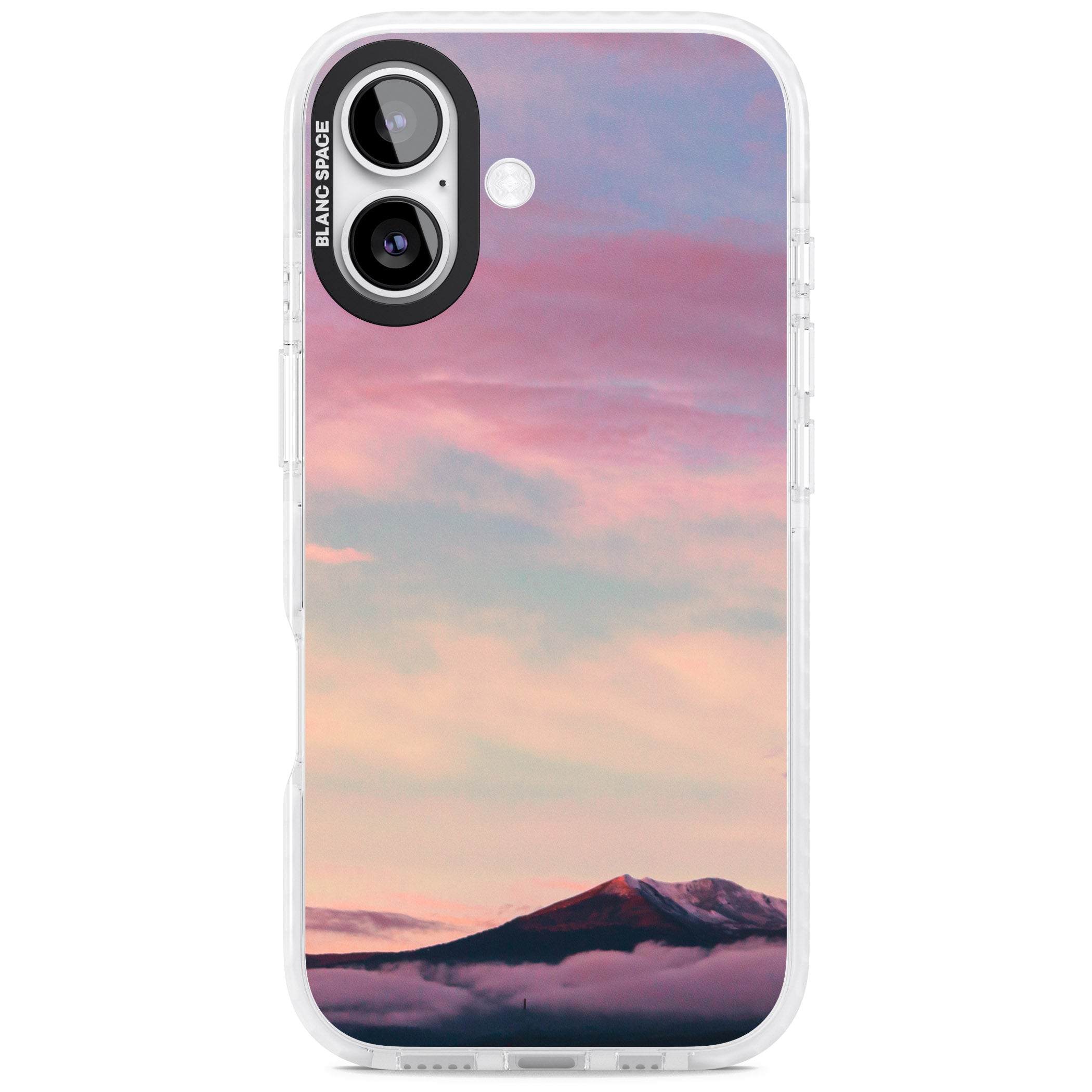 Pastel Mountain Sunset iPhone 17 Impact Pro Clear Phone Case