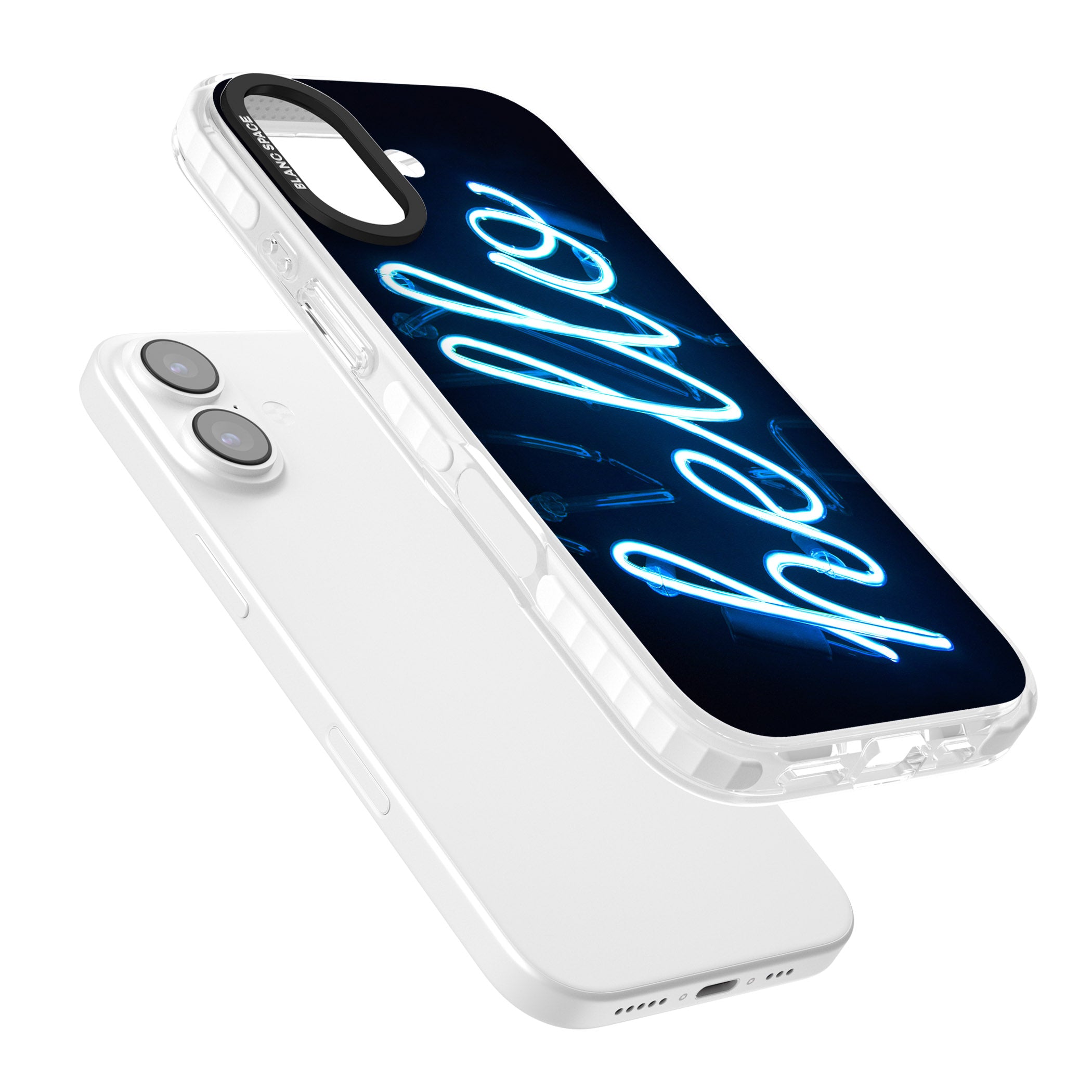 Hello Neon Sign iPhone 17 Impact Pro Clear Phone Case Colours