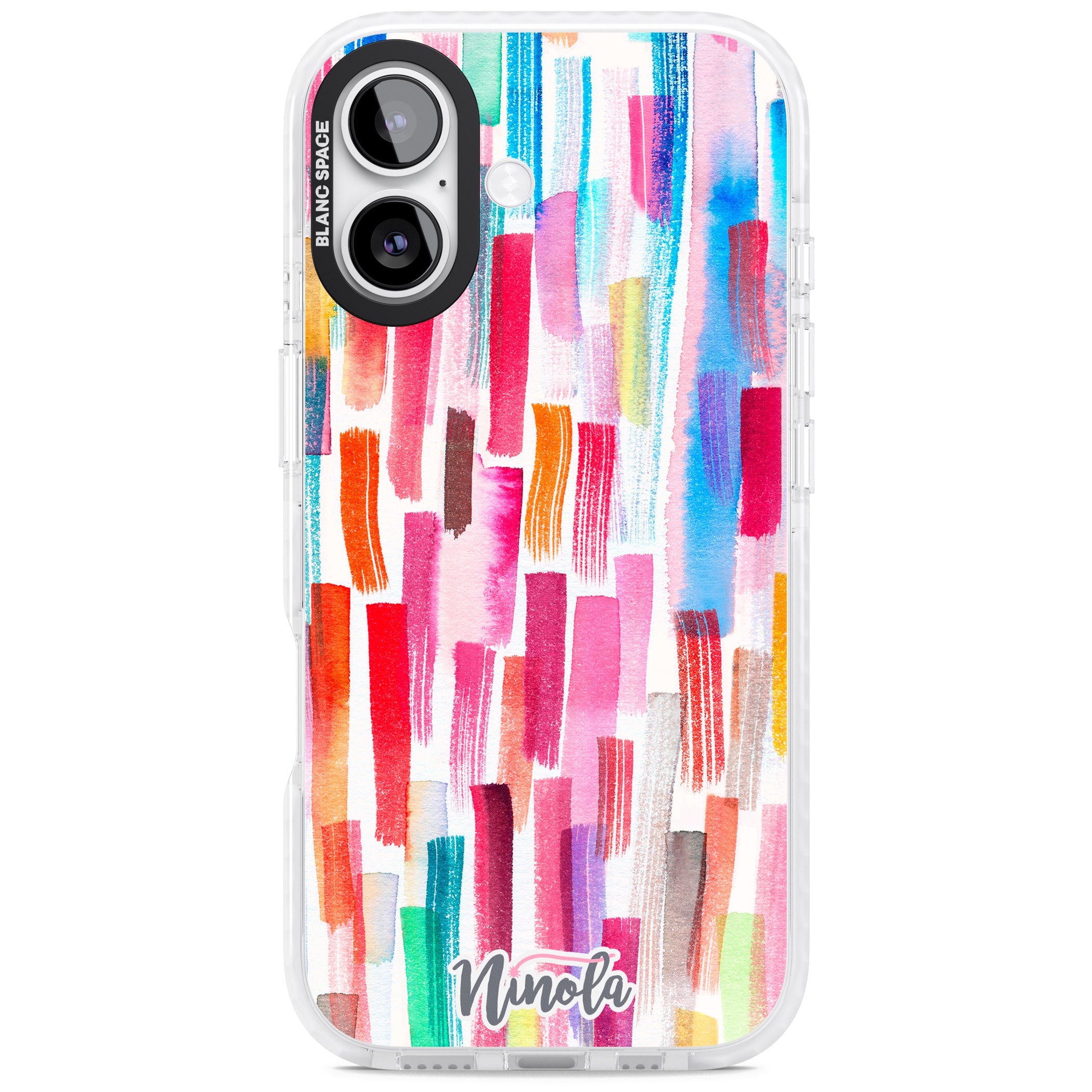 Colorful Brushstrokes iPhone 17 Impact Pro Clear Phone Case
