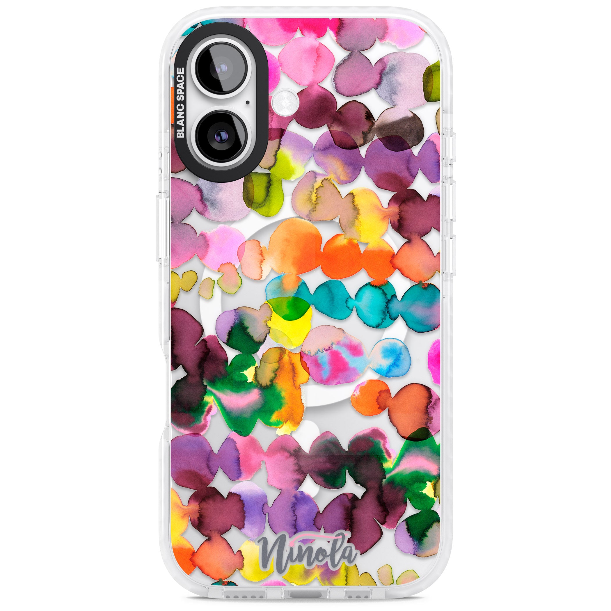 Ink Splash Hues iPhone 17 Impact Pro Clear Phone Case