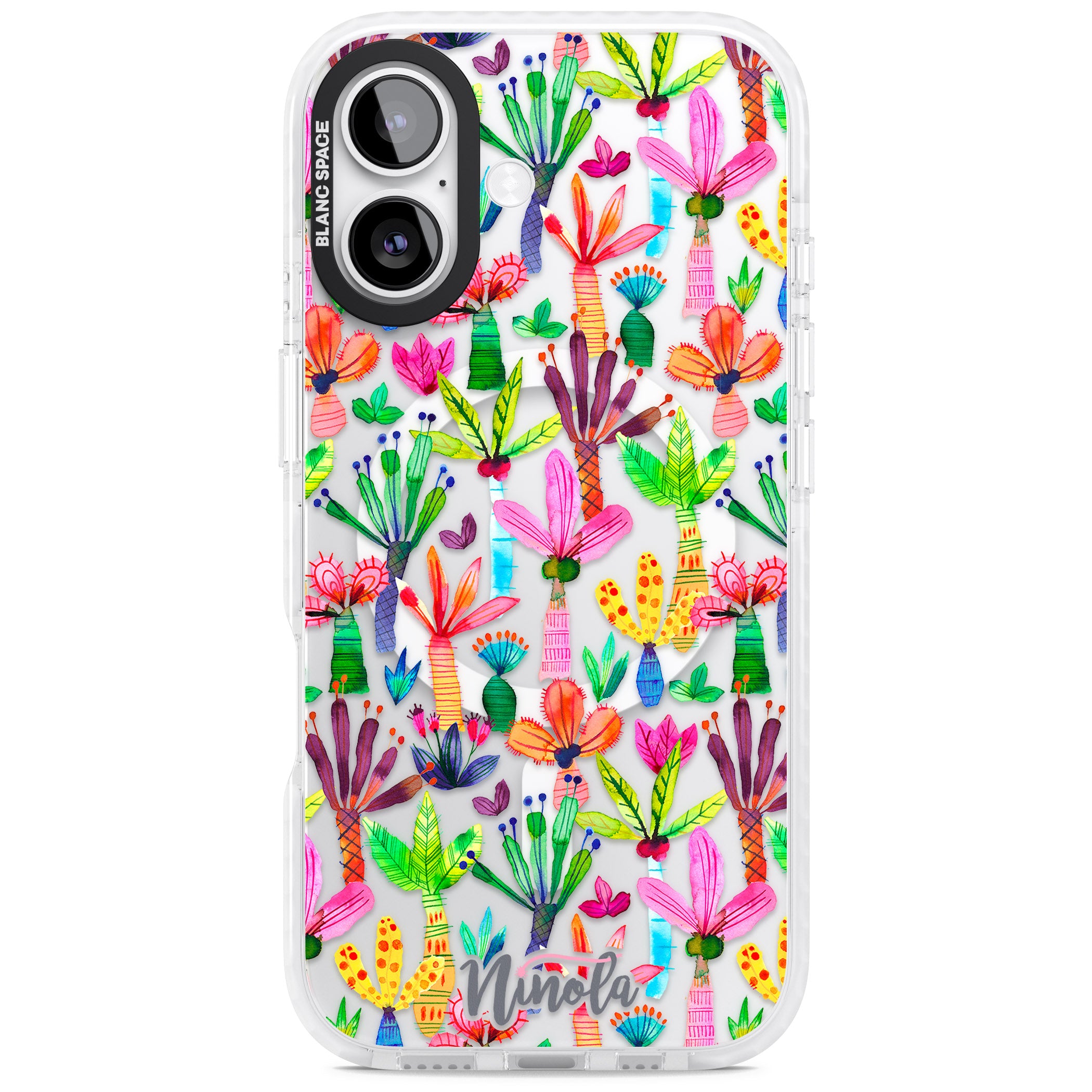Tropical Botanical iPhone 17 Impact Pro Clear Phone Case