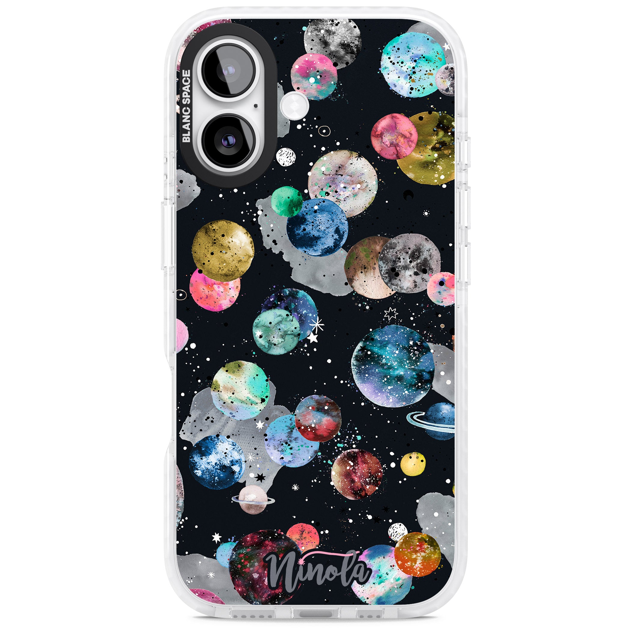 Cosmic Galaxy iPhone 17 Impact Pro Clear Phone Case