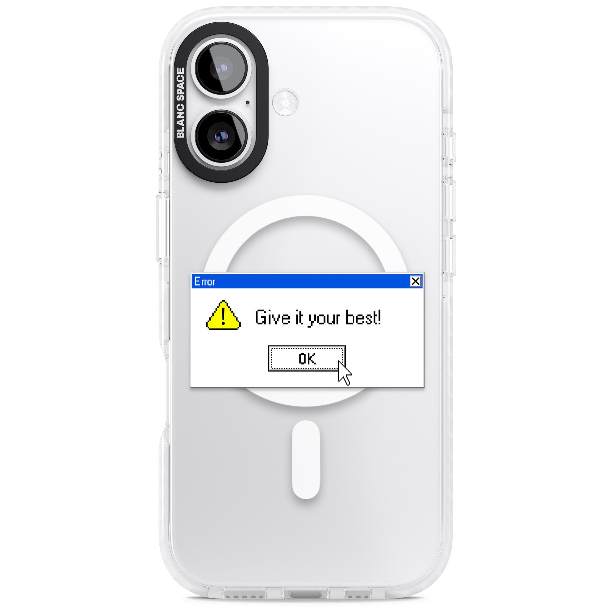 Give It Your Best Exe iPhone 17 Impact Pro Clear Phone Case