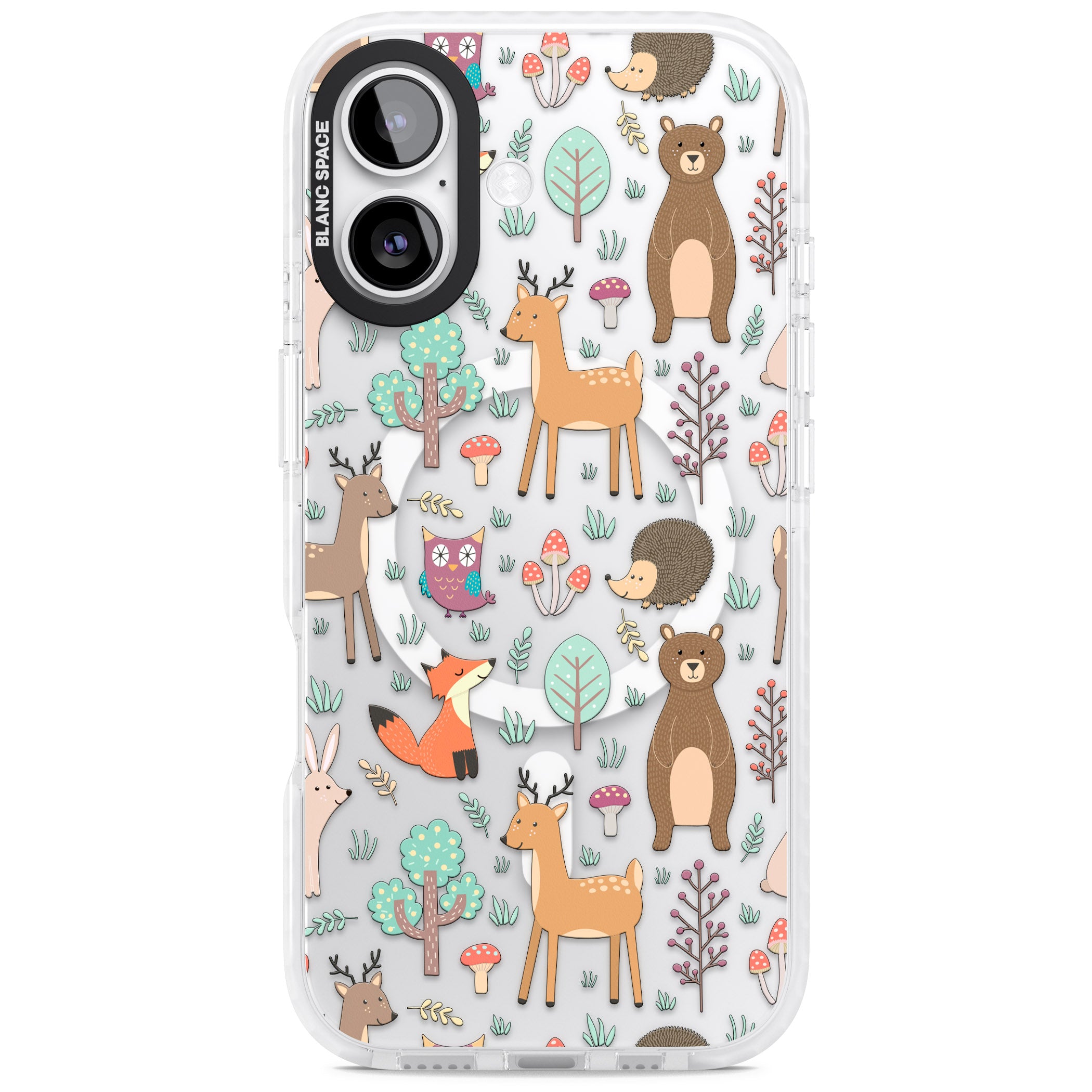 Wildlife Pattern iPhone 17 Impact Pro Clear Phone Case