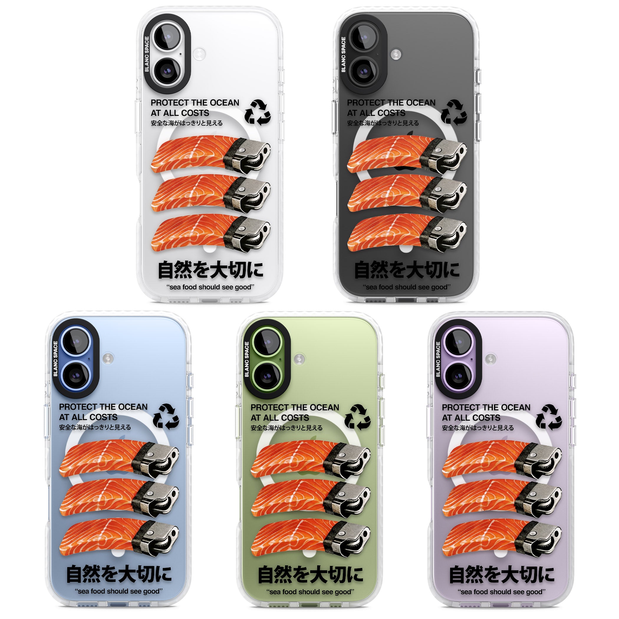Protect The Ocean iPhone 17 Impact Pro Clear Phone Case APT Impact Protection