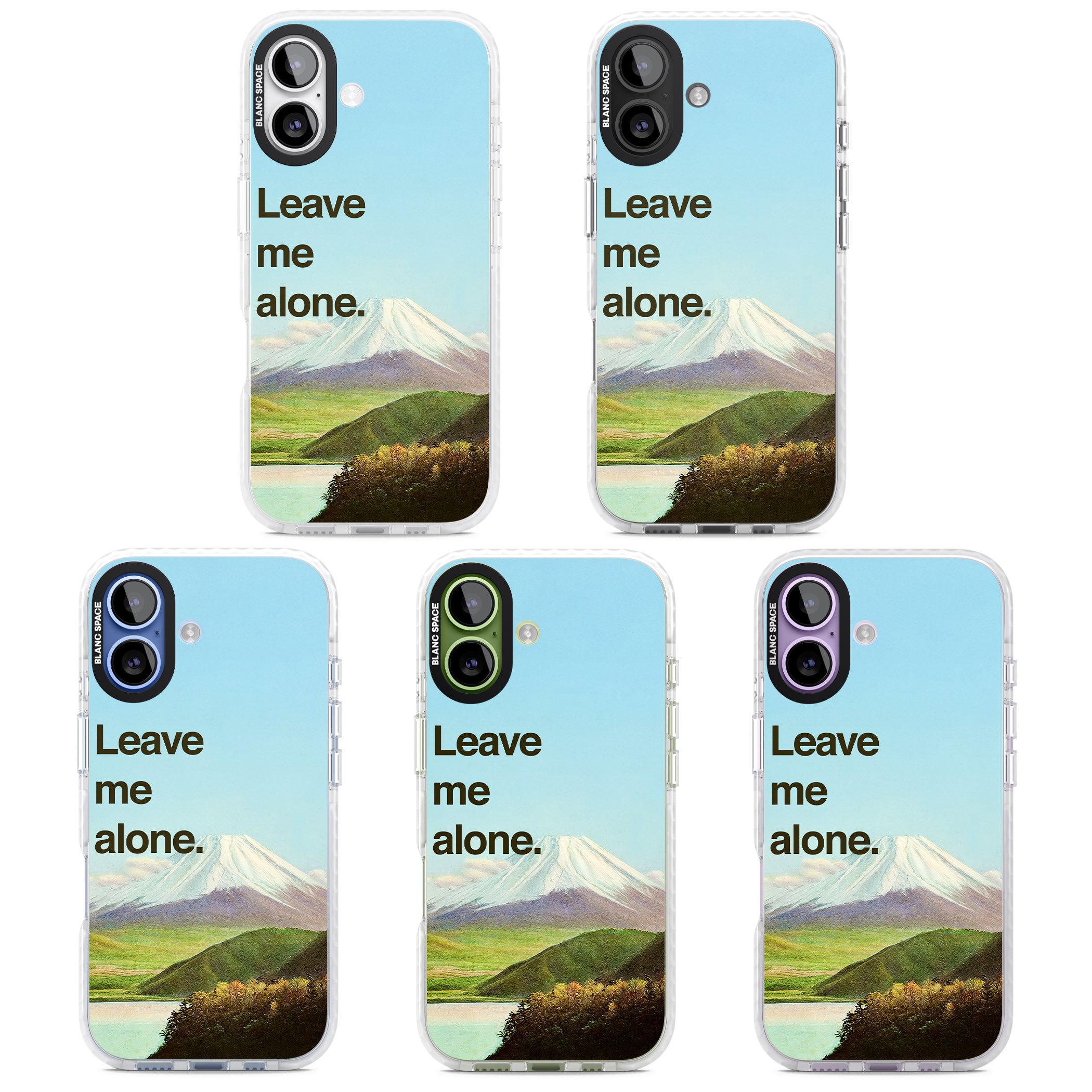 Leave Me Alone iPhone 17 Impact Pro Clear Phone Case APT Impact Protection
