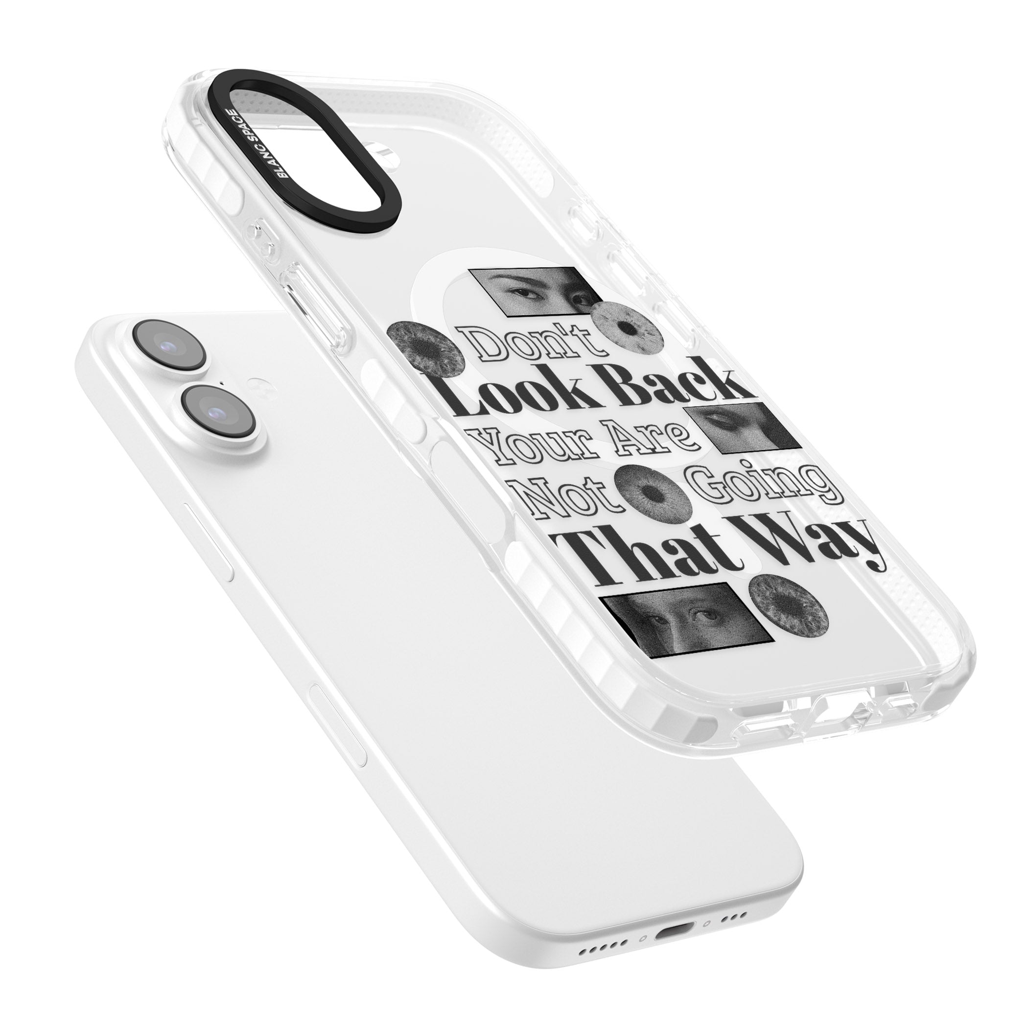 Dont Look Back iPhone 17 Impact Pro Clear Phone Case Colours