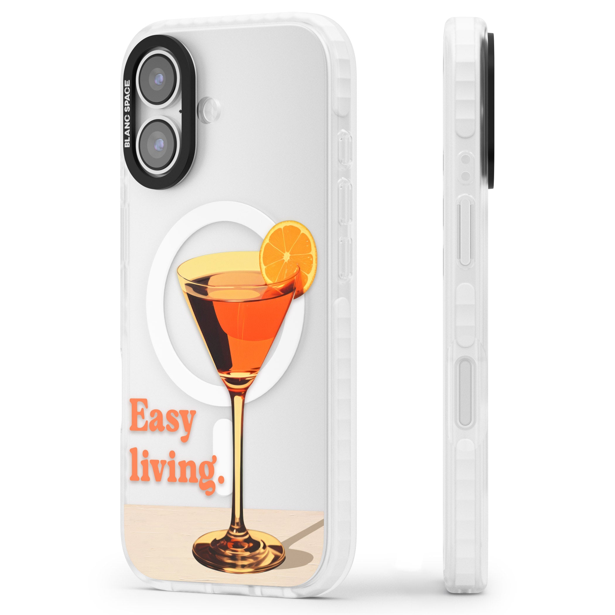 Easy Living iPhone 17 Impact Pro Clear Phone Case Side Profile
