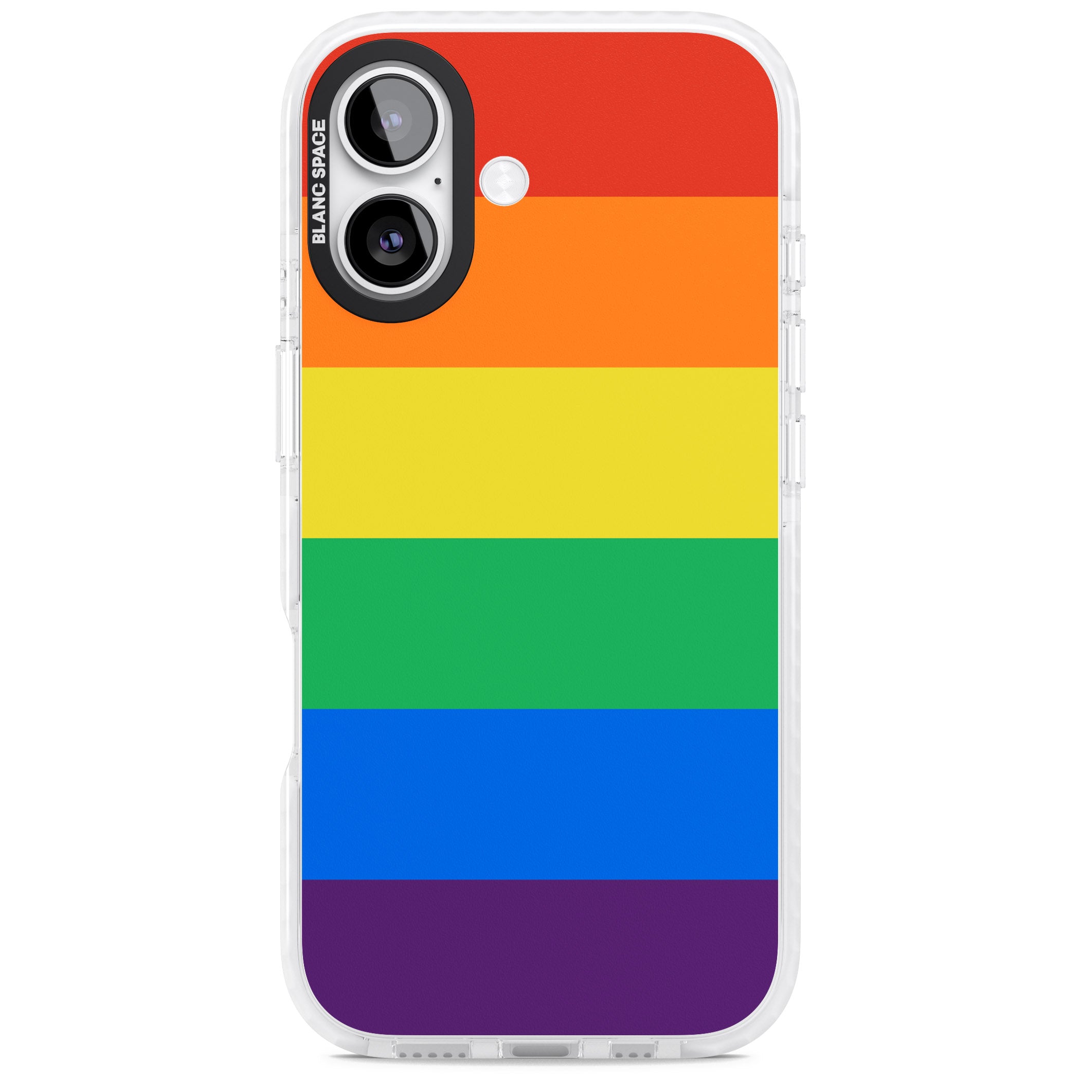 Rainbow Stripes iPhone 17 Impact Pro Clear Phone Case