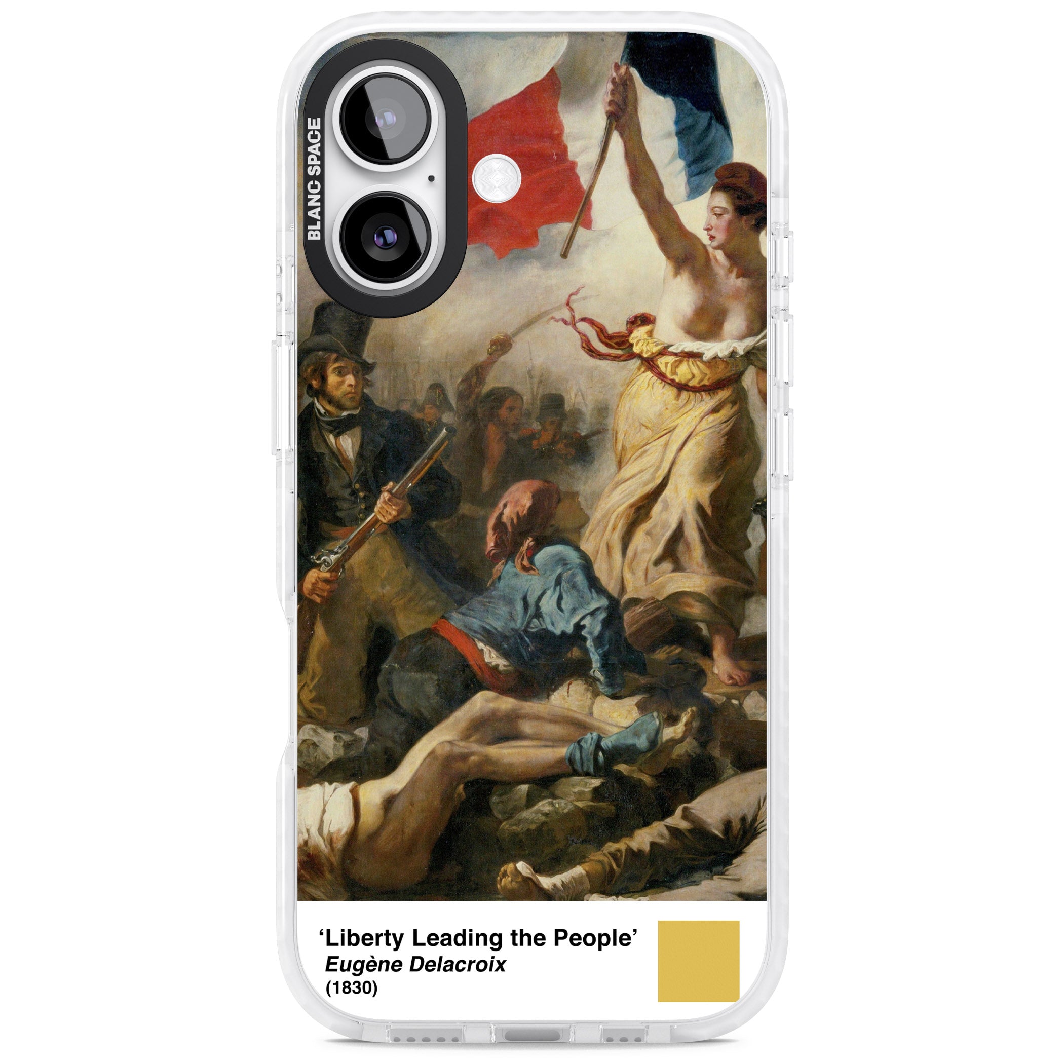 Liberty Leading The People iPhone 17 Impact Pro Clear Phone Case