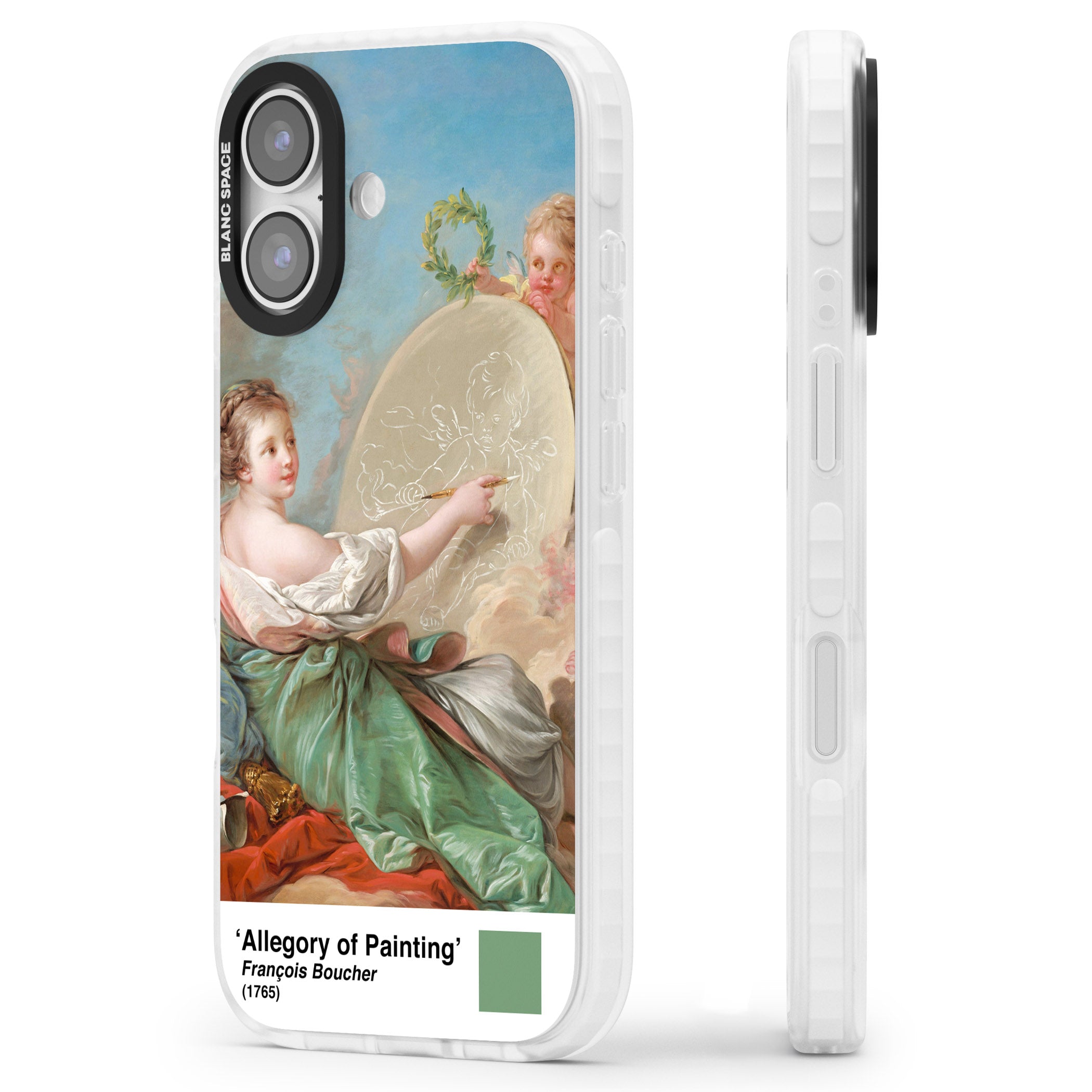 Allegory Of Painting iPhone 17 Impact Pro Clear Phone Case Side Profile