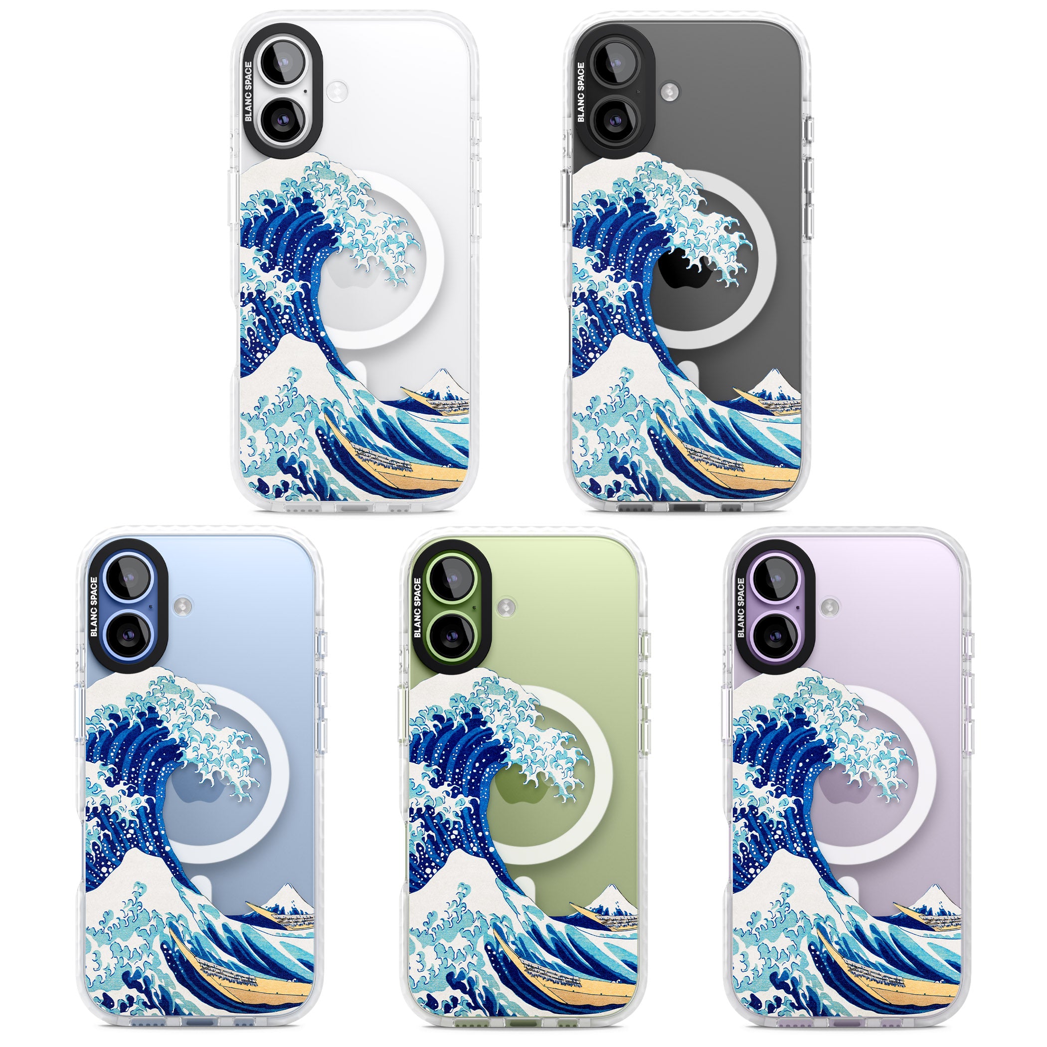 The Great Wave Of Kanagawa iPhone 17 Impact Pro Clear Phone Case APT Impact Protection