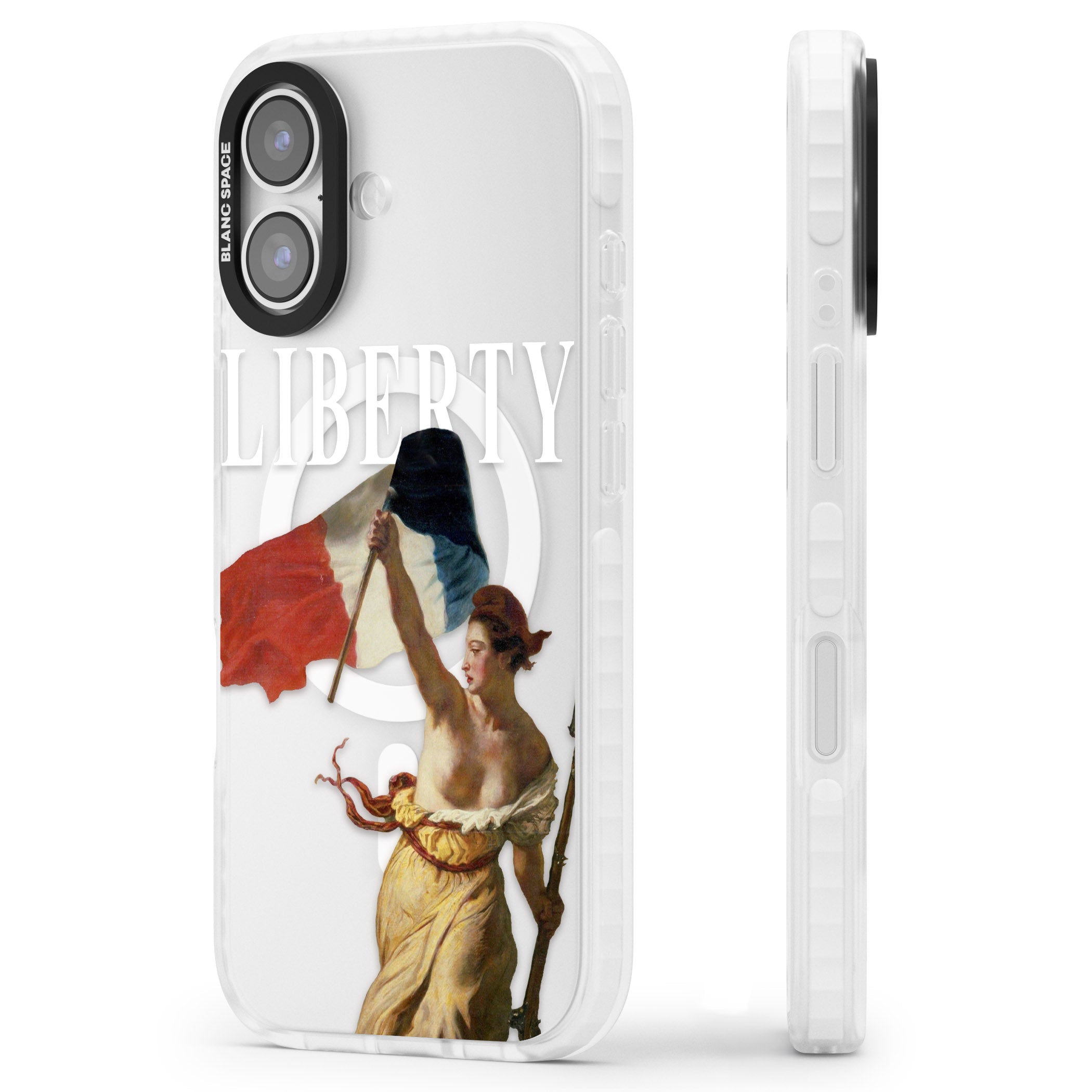 Liberty iPhone 17 Impact Pro Clear Phone Case Side Profile