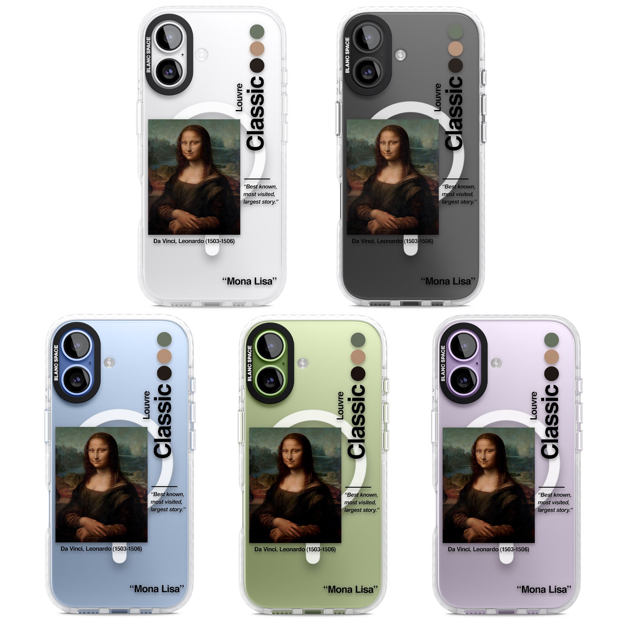 Mona Lisa Leonardo Da Vinci iPhone 17 Impact Pro Clear Phone Case APT Impact Protection