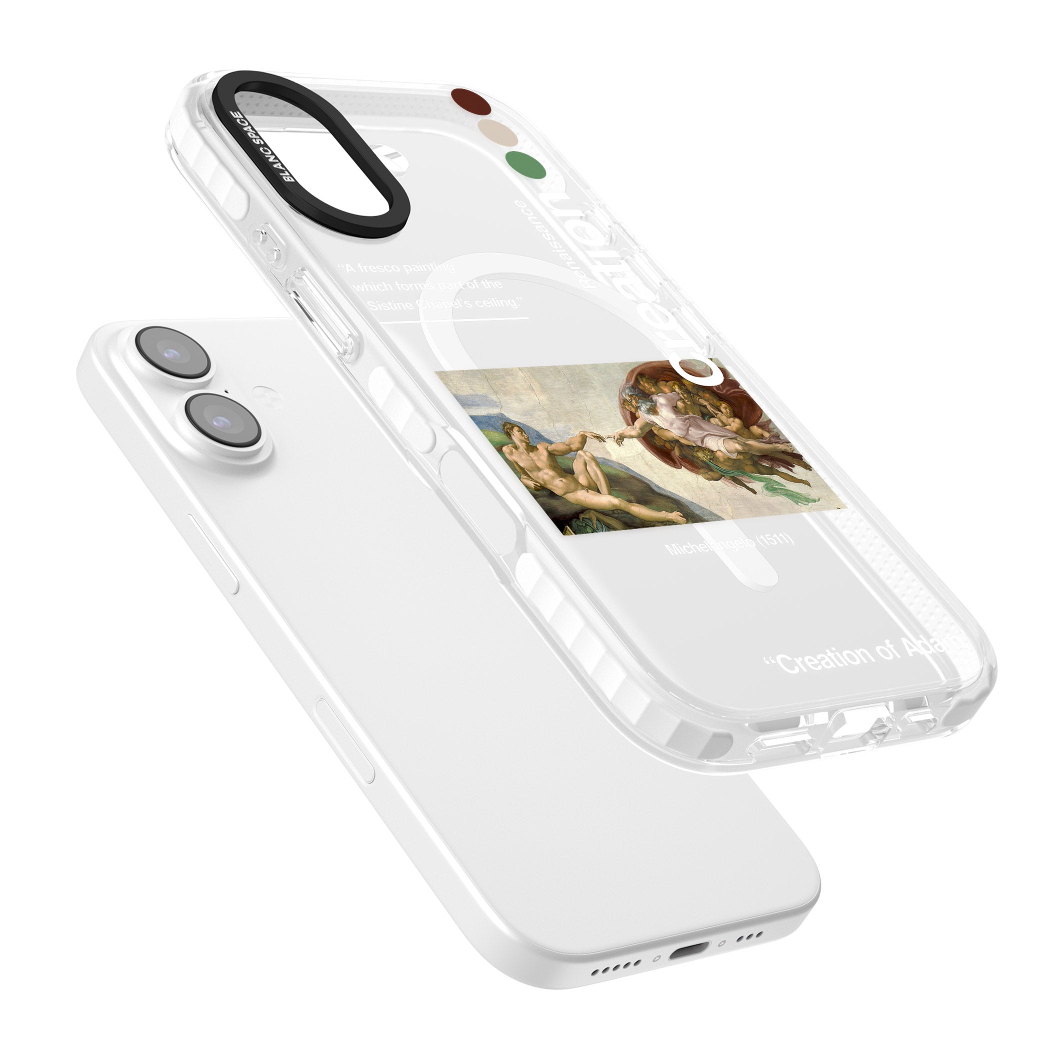 Creation Of Adam Michelangelo iPhone 17 Impact Pro Clear Phone Case Colours