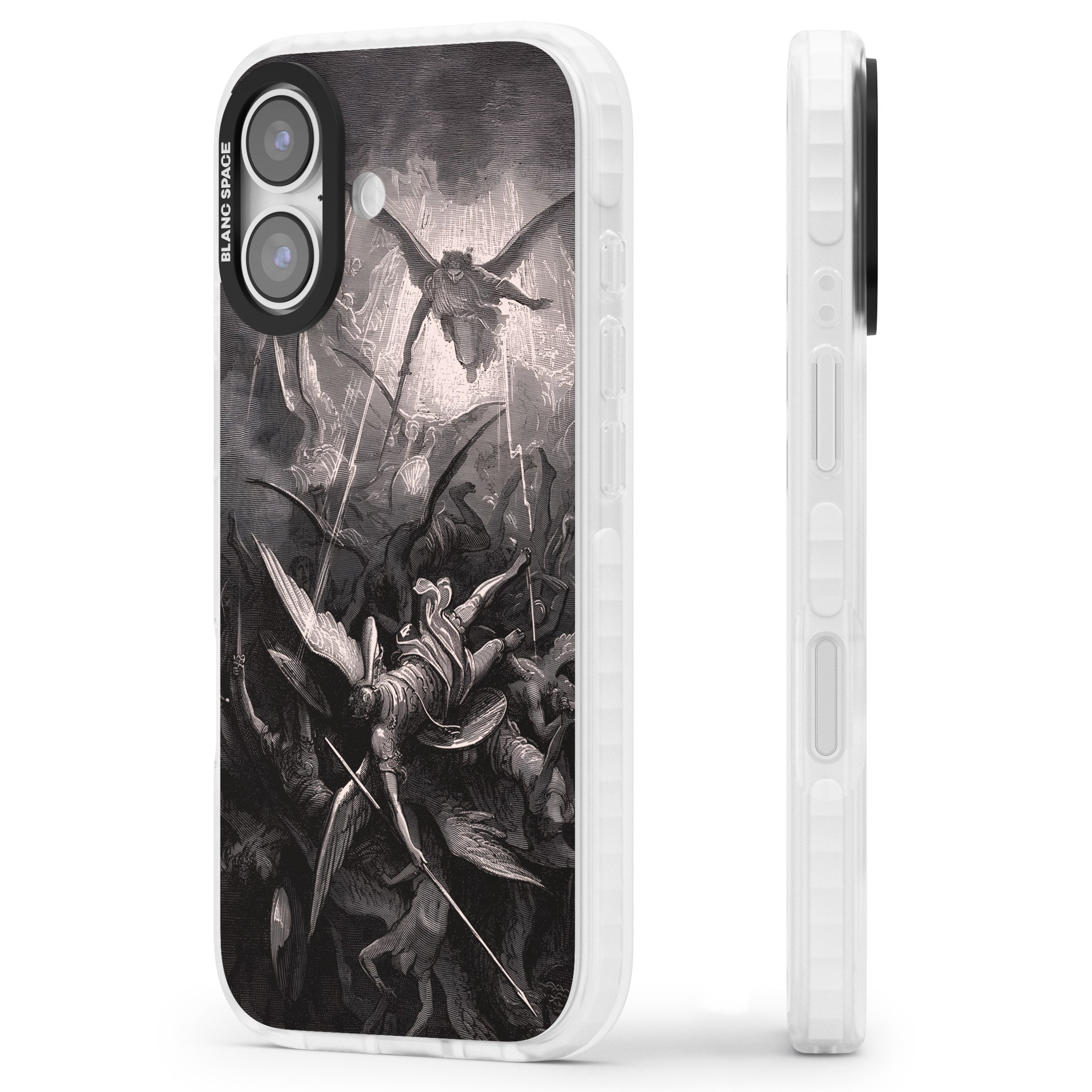 Paradise Lost iPhone 17 Impact Pro Clear Phone Case Side Profile